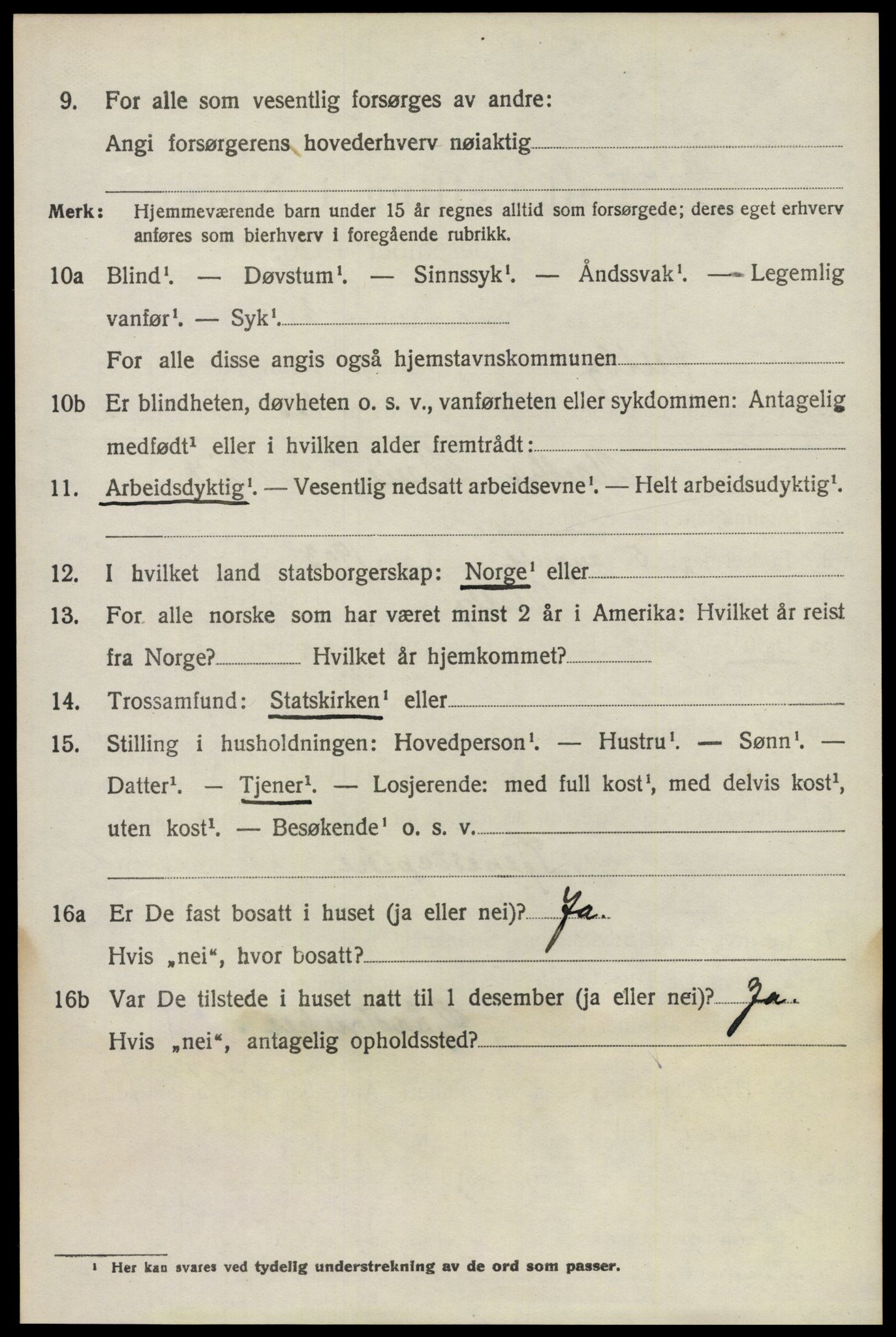 SAO, 1920 census for Vestby, 1920, p. 6822