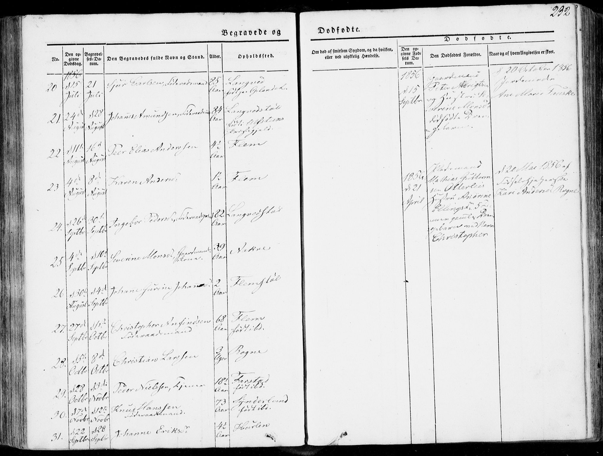 Ministerialprotokoller, klokkerbøker og fødselsregistre - Møre og Romsdal, AV/SAT-A-1454/536/L0497: Parish register (official) no. 536A06, 1845-1865, p. 232