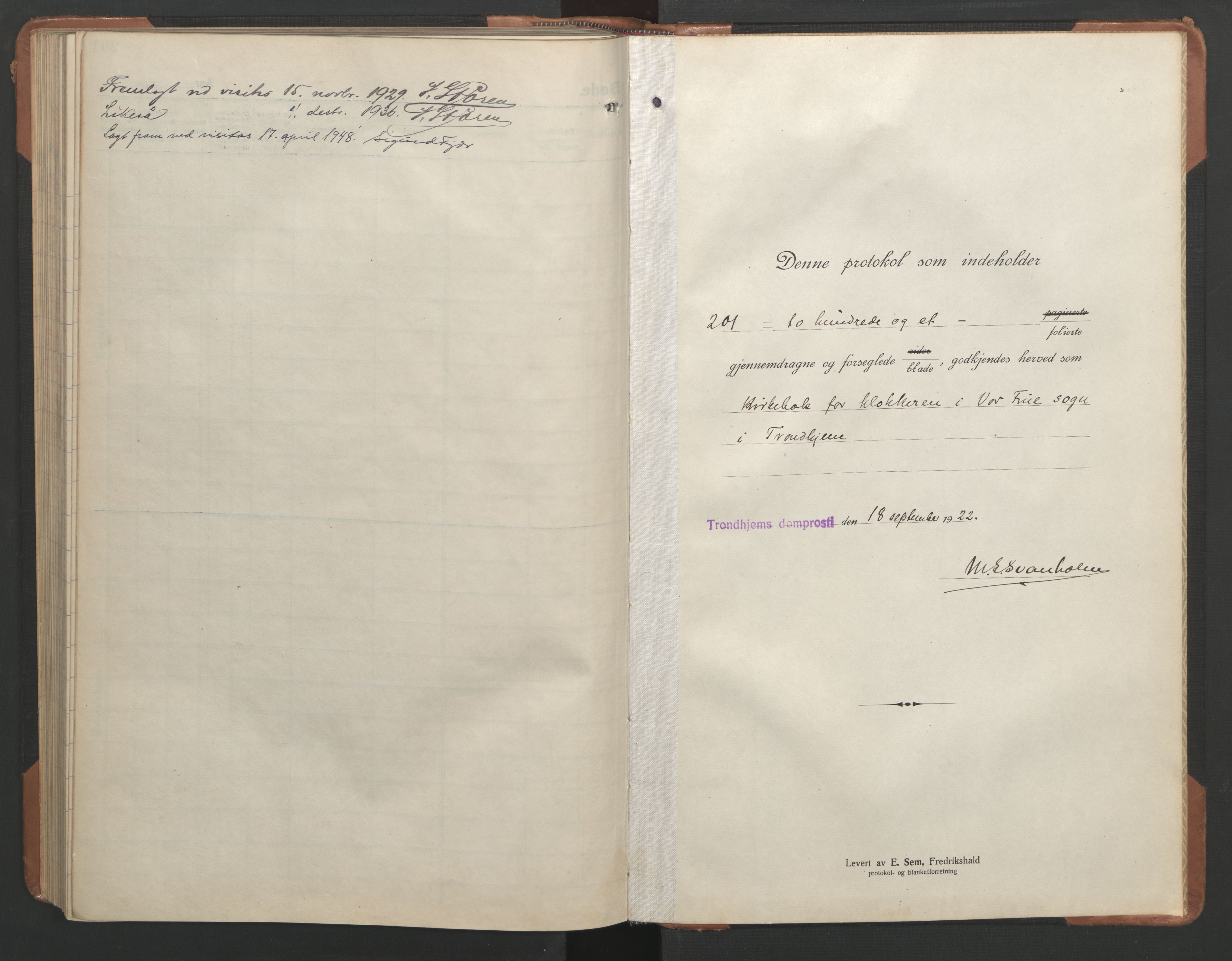 Ministerialprotokoller, klokkerbøker og fødselsregistre - Sør-Trøndelag, SAT/A-1456/602/L0150: Parish register (copy) no. 602C18, 1922-1949, p. 190