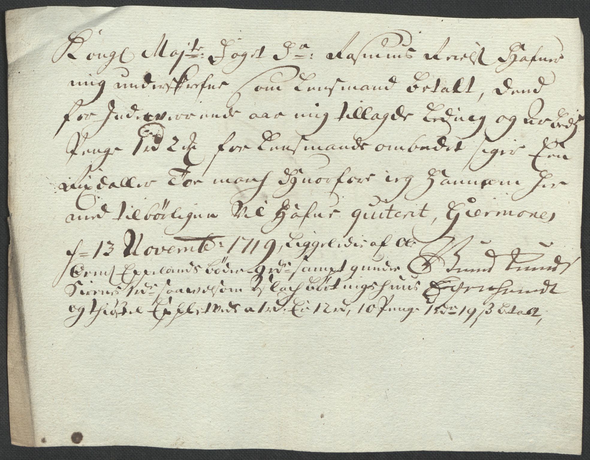 Rentekammeret inntil 1814, Reviderte regnskaper, Fogderegnskap, AV/RA-EA-4092/R40/L2453: Fogderegnskap Råbyggelag, 1718-1719, p. 403