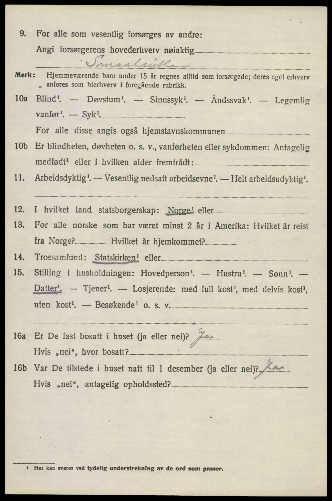 SAKO, 1920 census for Lardal, 1920, p. 5238