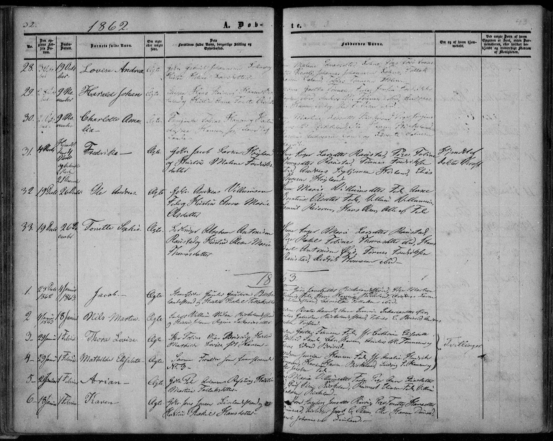 Kvinesdal sokneprestkontor, SAK/1111-0026/F/Fa/Faa/L0002: Parish register (official) no. A 2, 1850-1876, p. 42