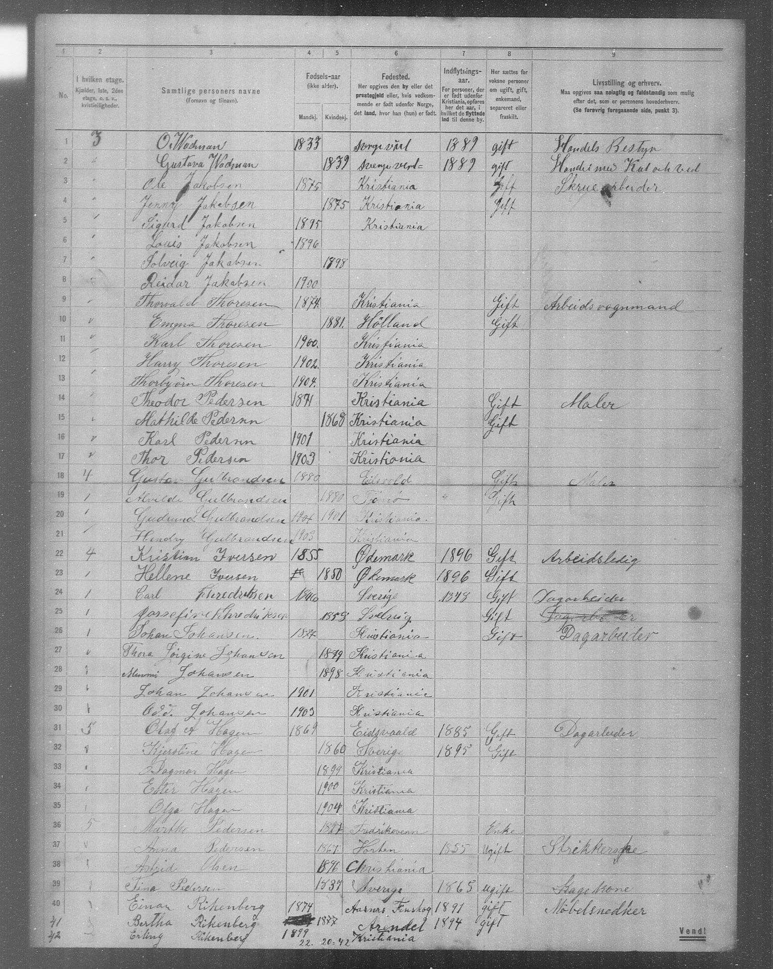 OBA, Municipal Census 1904 for Kristiania, 1904, p. 9880