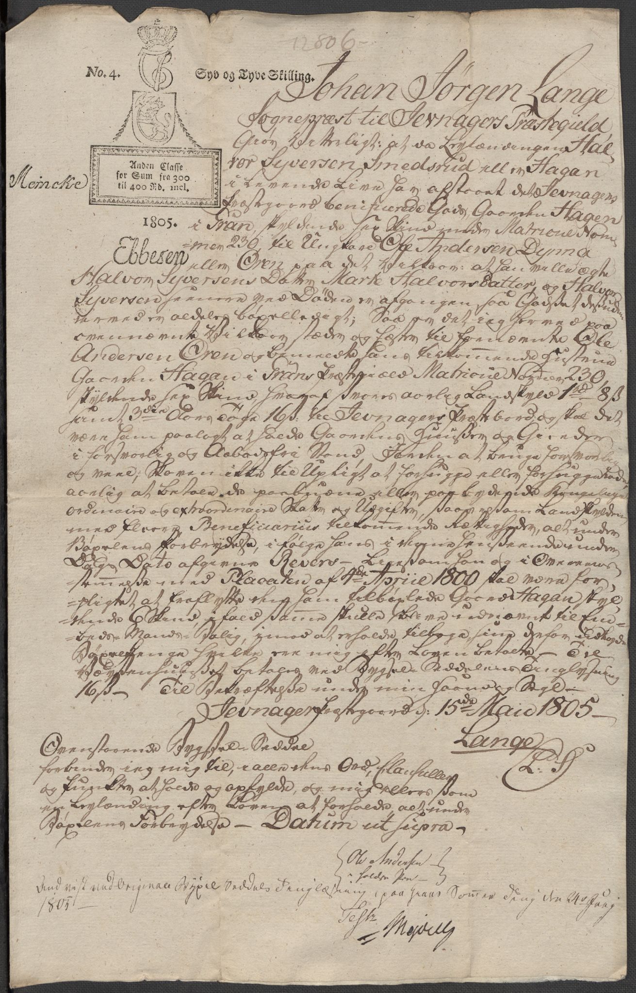 Riksarkivets diplomsamling, AV/RA-EA-5965/F15/L0014: Prestearkiv - Oppland, 1696-1879, p. 193