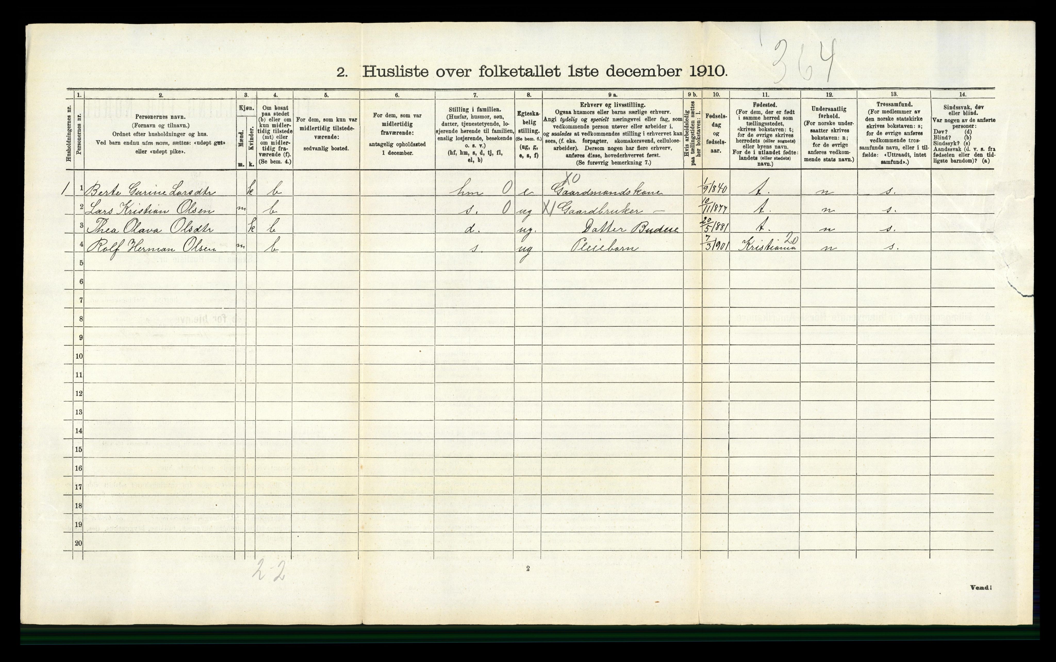 RA, 1910 census for Gjerdrum, 1910, p. 158