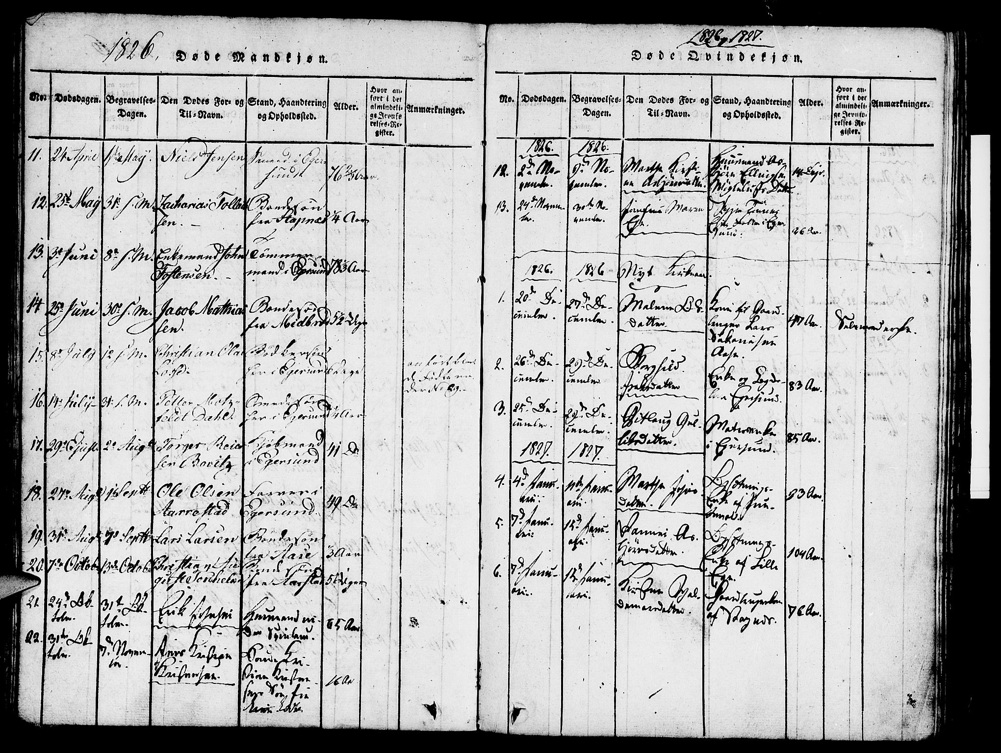 Eigersund sokneprestkontor, AV/SAST-A-101807/S08/L0007: Parish register (official) no. A 7, 1815-1827