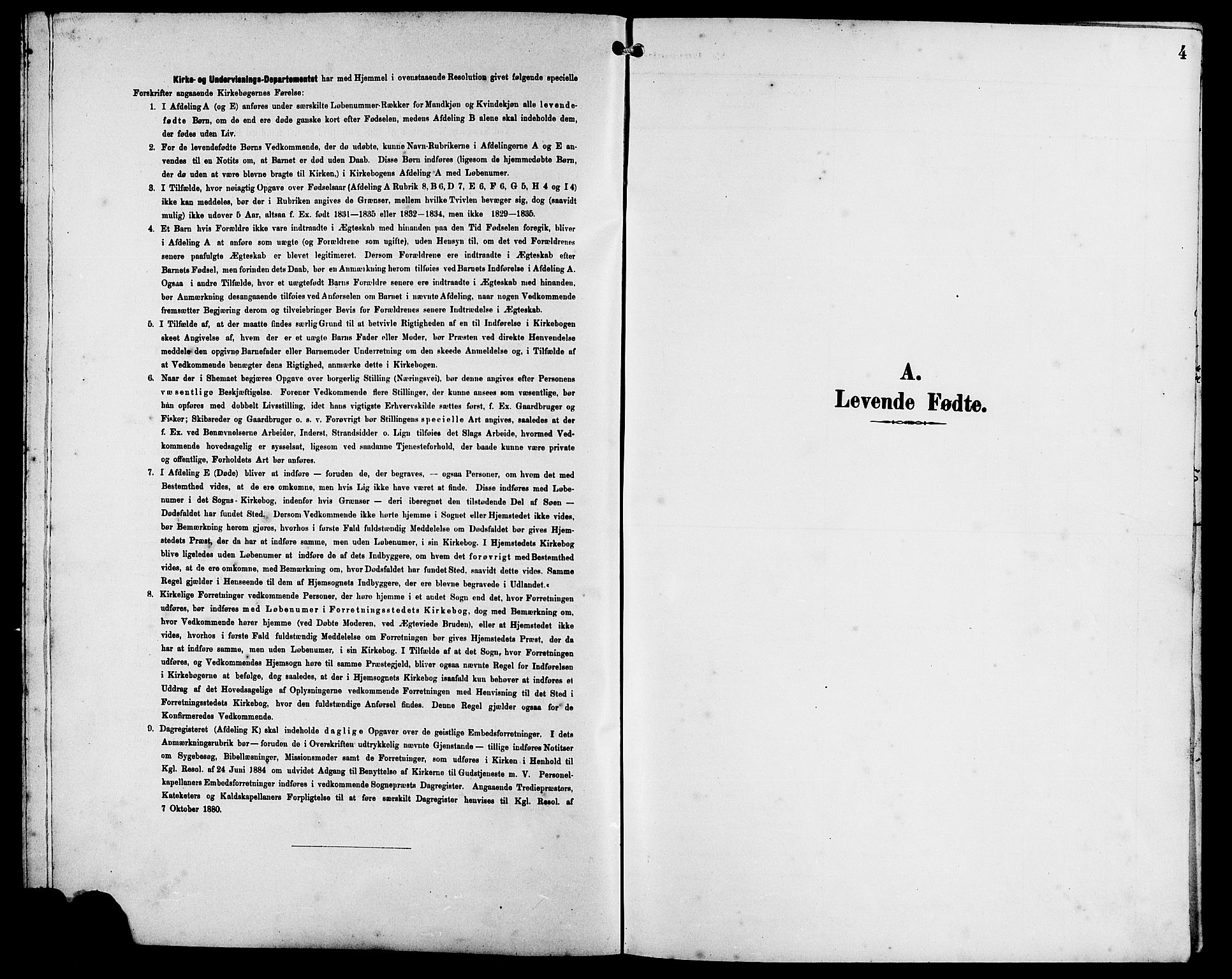 Kopervik sokneprestkontor, SAST/A-101850/H/Ha/Hab/L0003: Parish register (copy) no. B 3, 1891-1909, p. 4