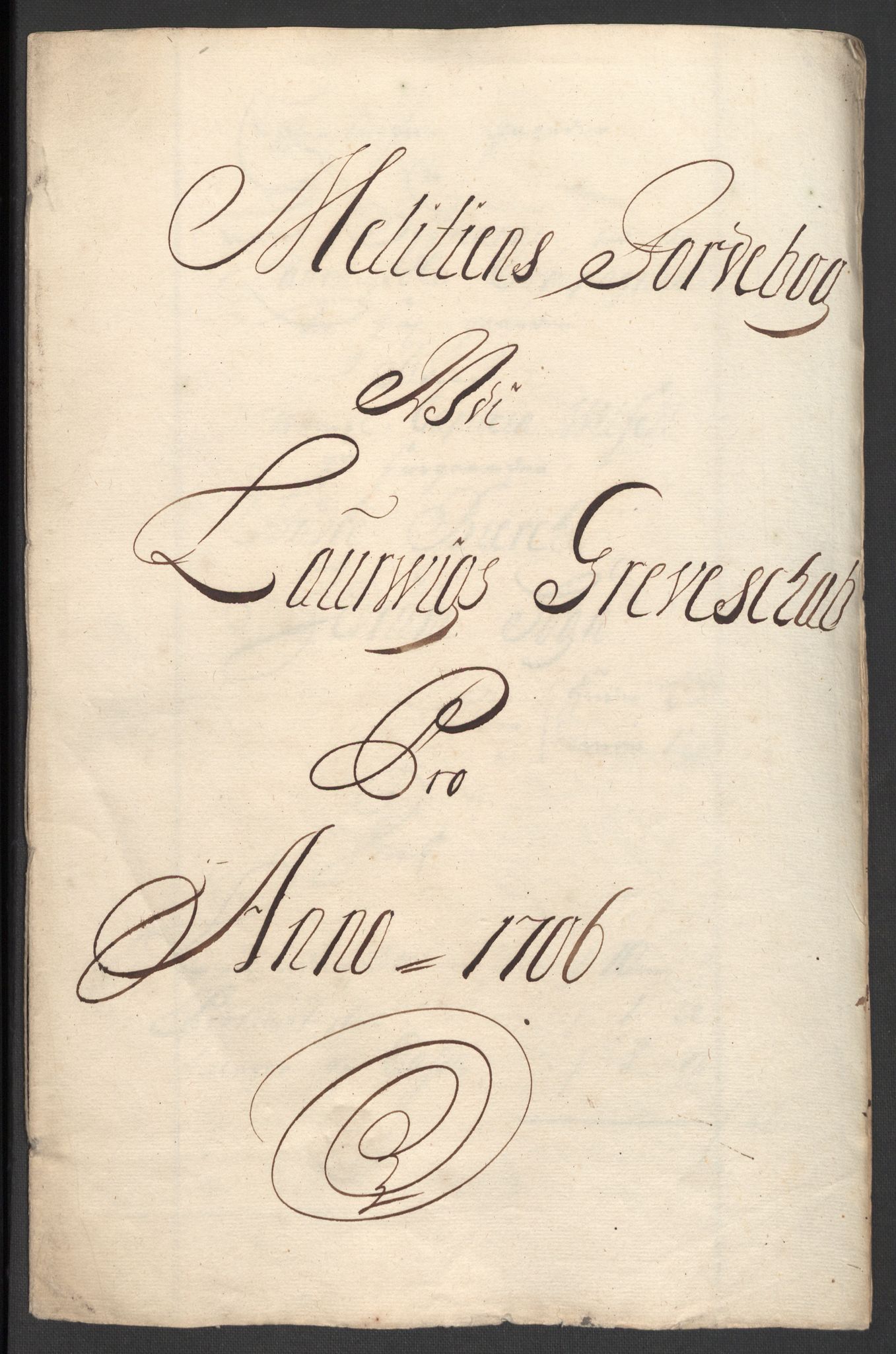 Rentekammeret inntil 1814, Reviderte regnskaper, Fogderegnskap, RA/EA-4092/R33/L1979: Fogderegnskap Larvik grevskap, 1706, p. 188