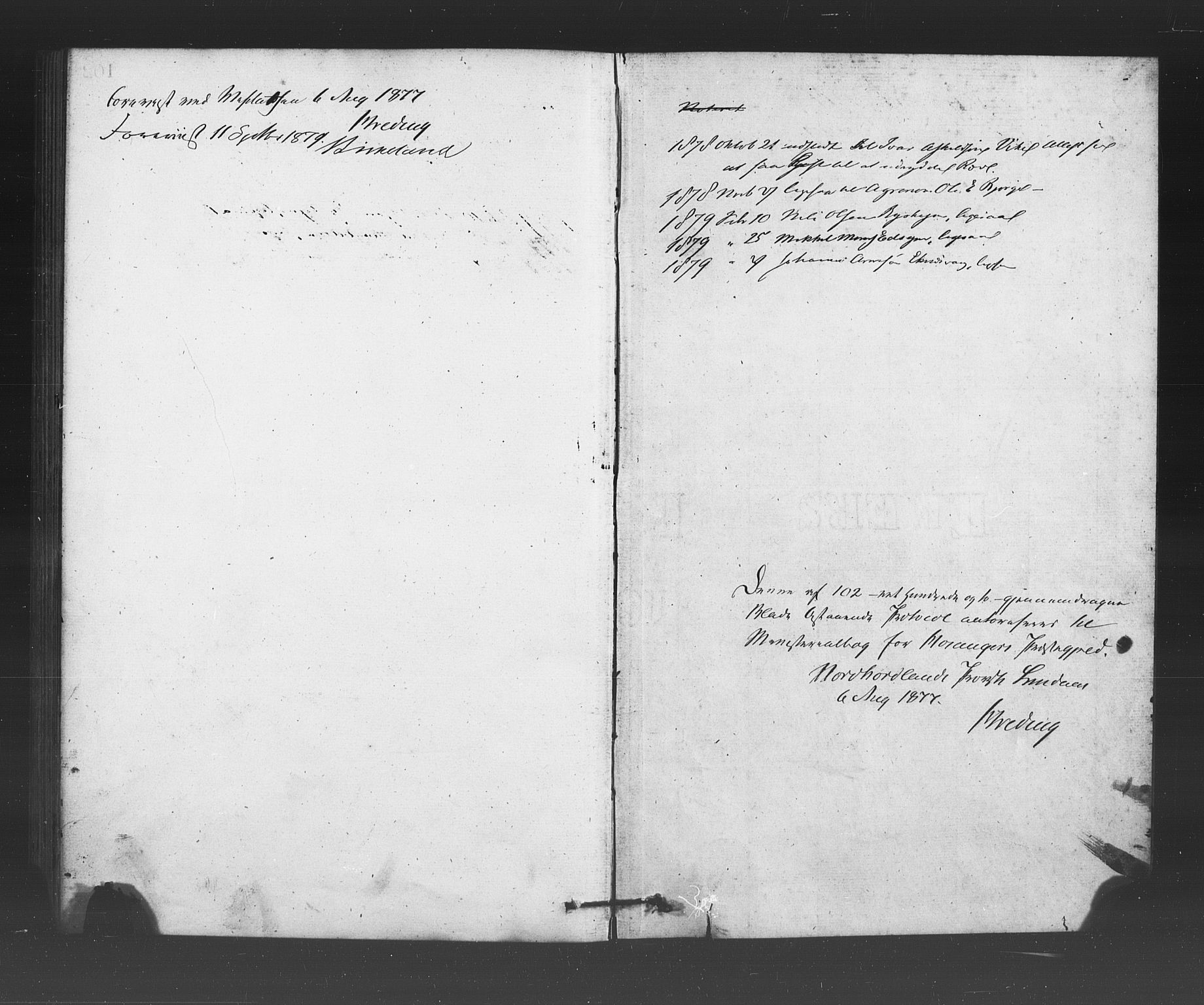 Hosanger sokneprestembete, SAB/A-75801/H/Haa: Parish register (official) no. A 10, 1877-1879