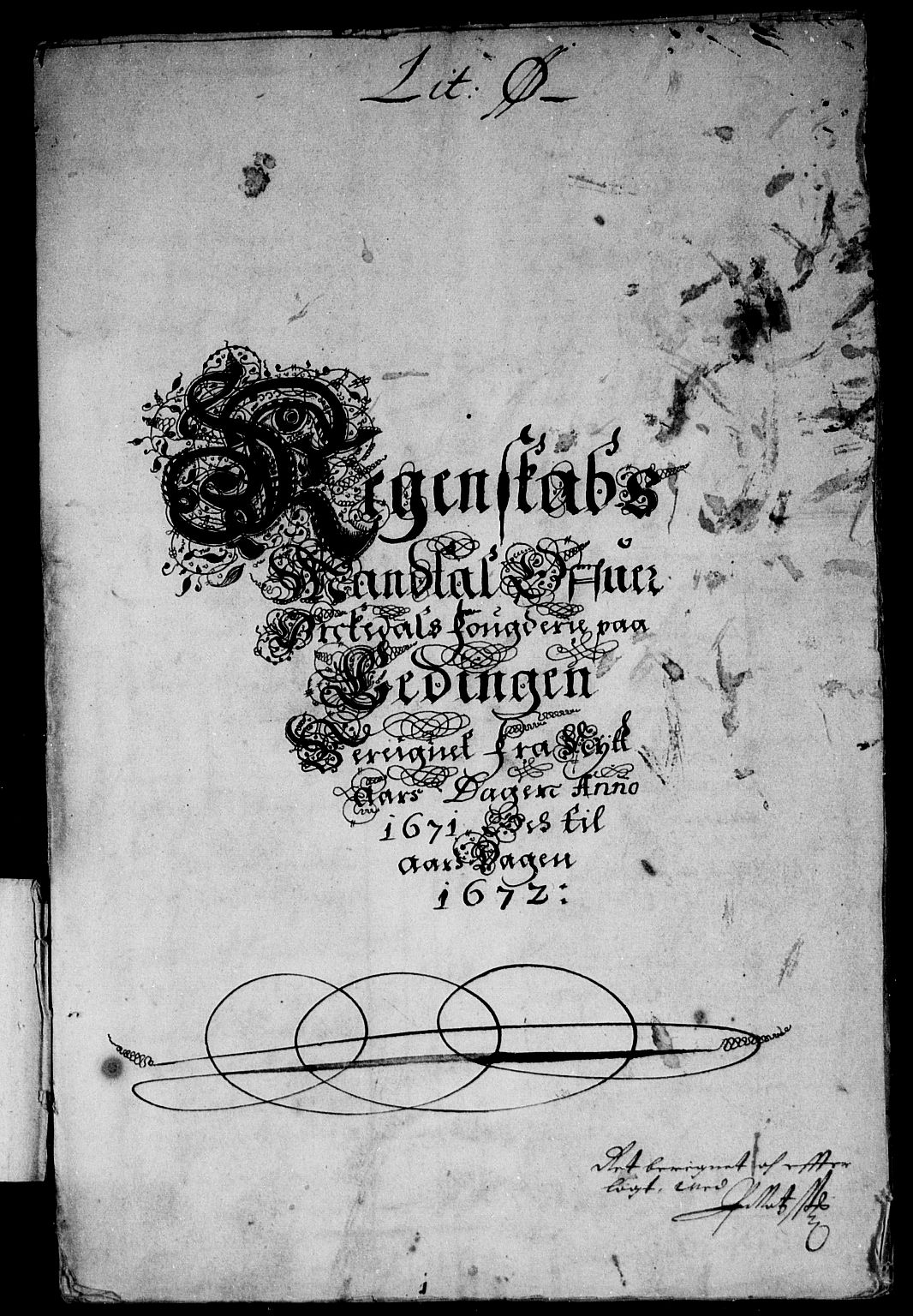 Rentekammeret inntil 1814, Reviderte regnskaper, Stiftamtstueregnskaper, Trondheim stiftamt og Nordland amt, AV/RA-EA-6044/R/Rd/L0033: Trondheim stiftamt, 1671