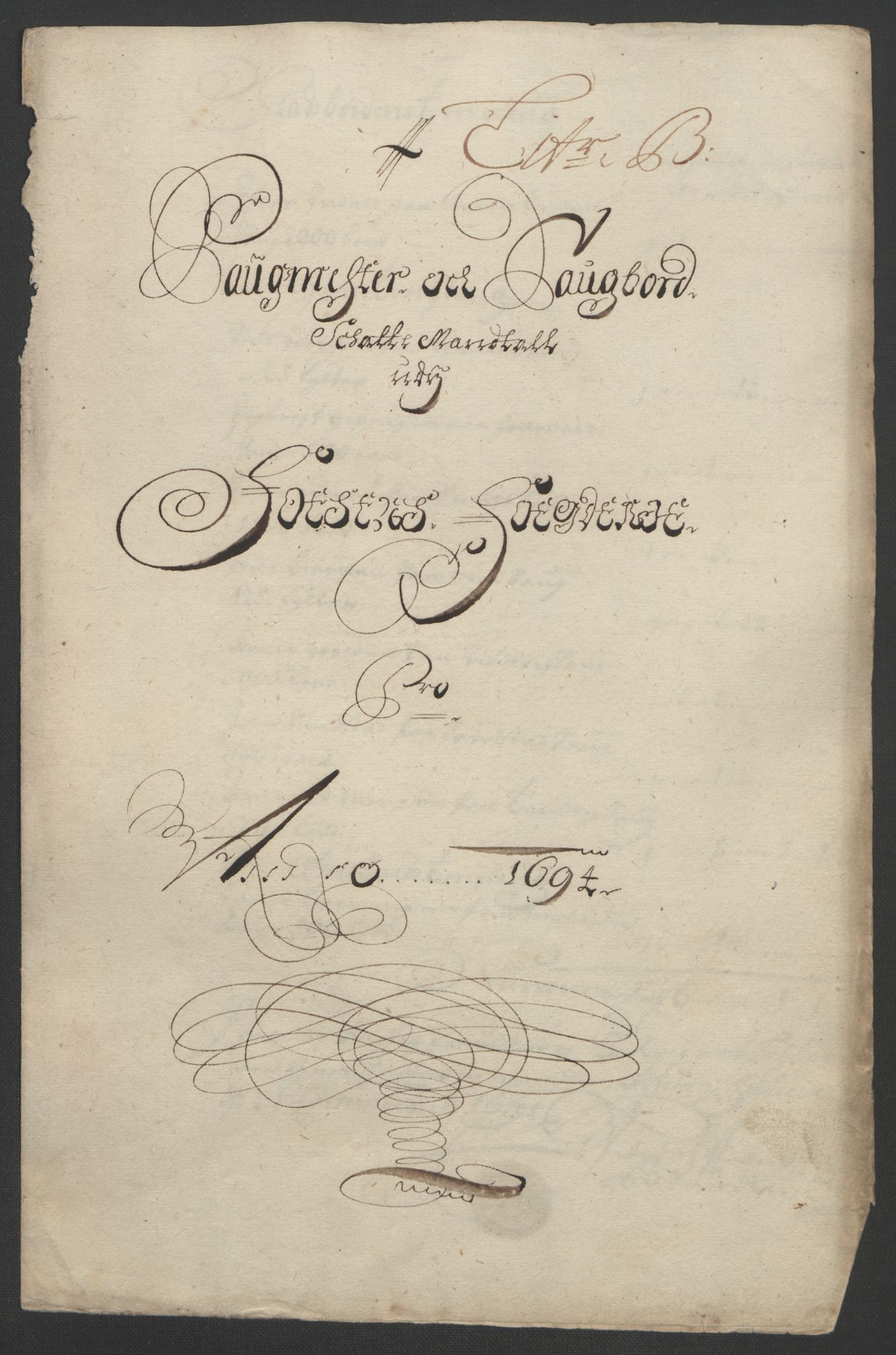 Rentekammeret inntil 1814, Reviderte regnskaper, Fogderegnskap, AV/RA-EA-4092/R57/L3850: Fogderegnskap Fosen, 1694, p. 75