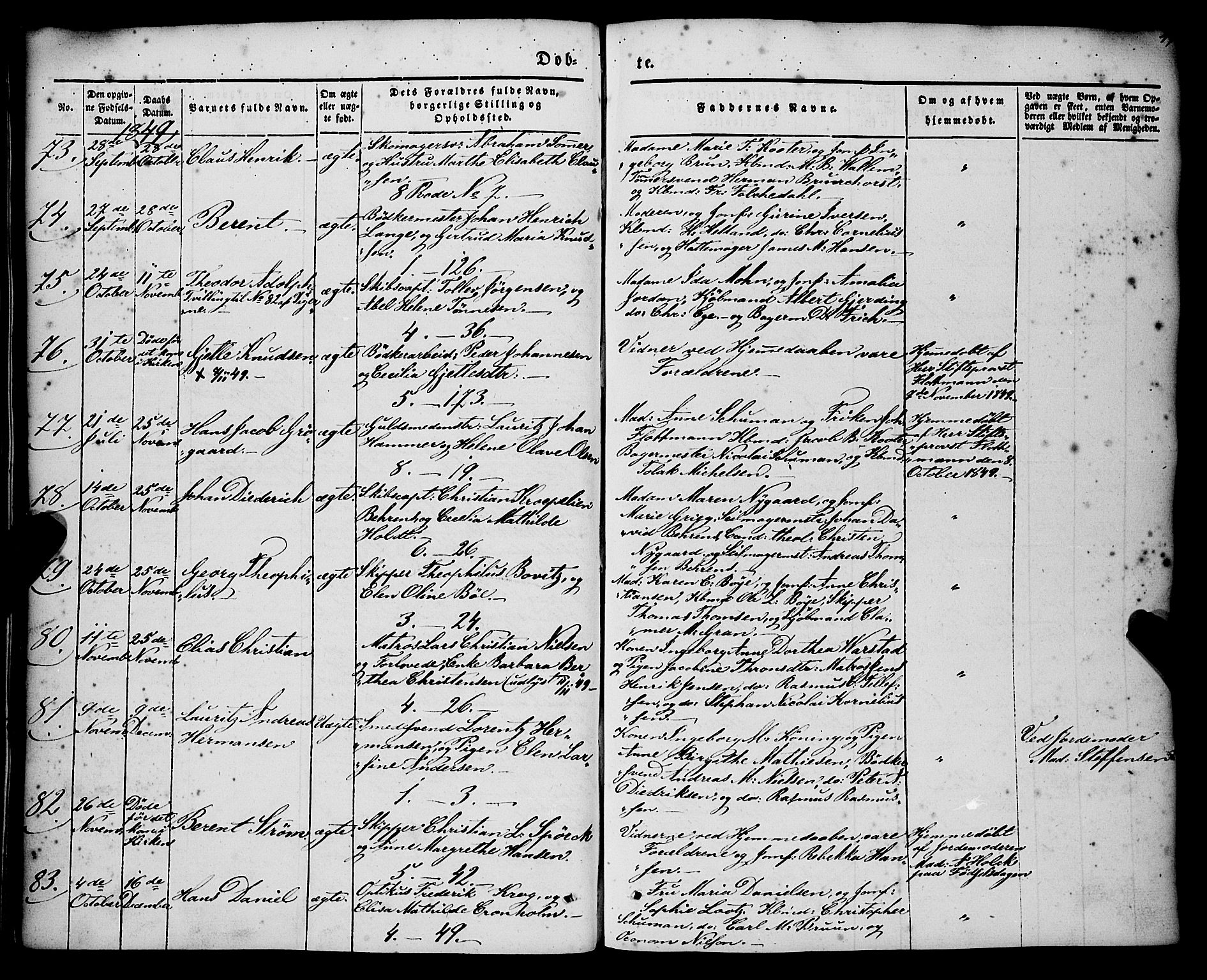 Nykirken Sokneprestembete, AV/SAB-A-77101/H/Haa/L0014: Parish register (official) no. B 1, 1844-1858, p. 47