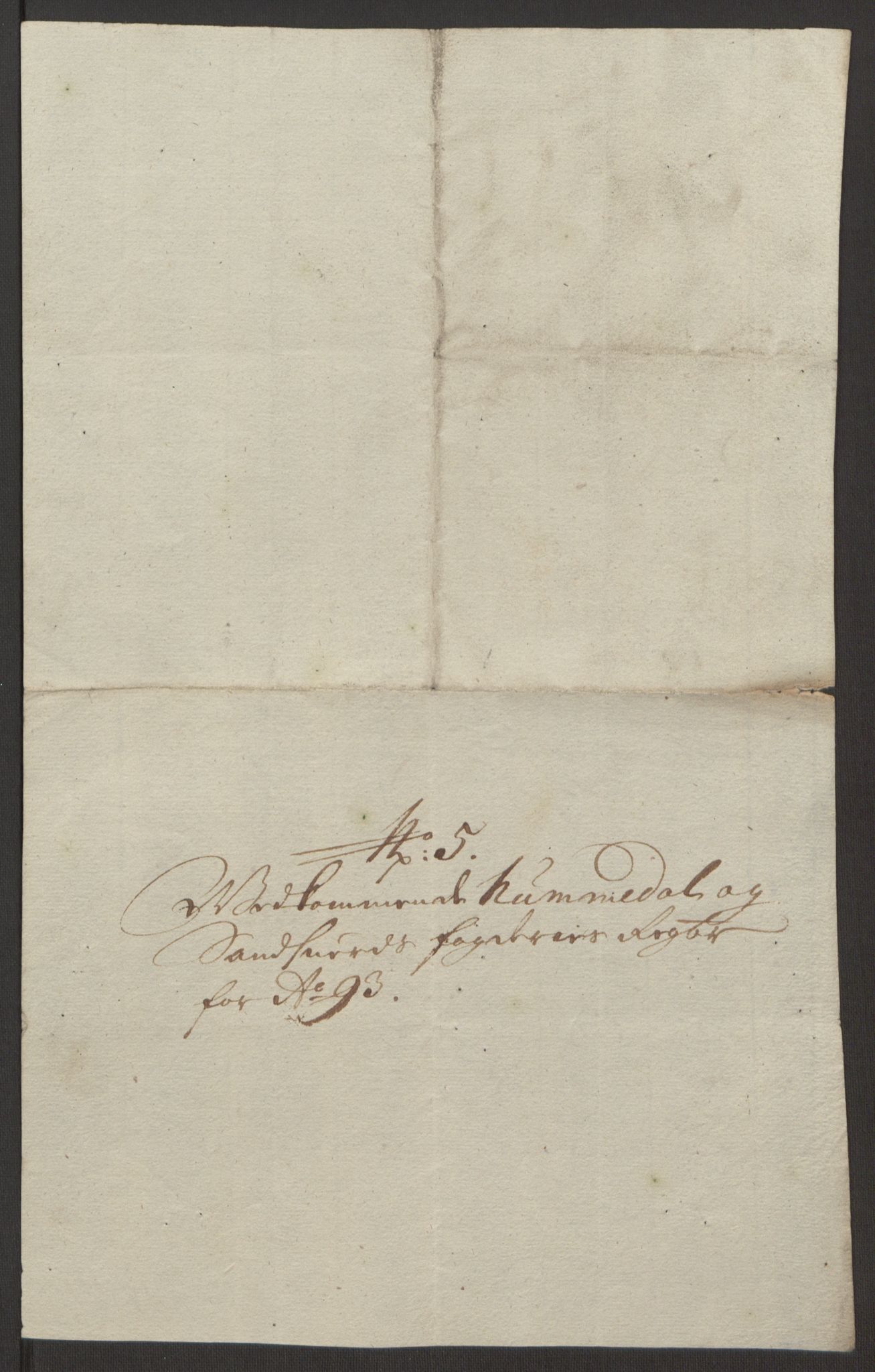 Rentekammeret inntil 1814, Reviderte regnskaper, Fogderegnskap, RA/EA-4092/R24/L1575: Fogderegnskap Numedal og Sandsvær, 1692-1695, p. 454