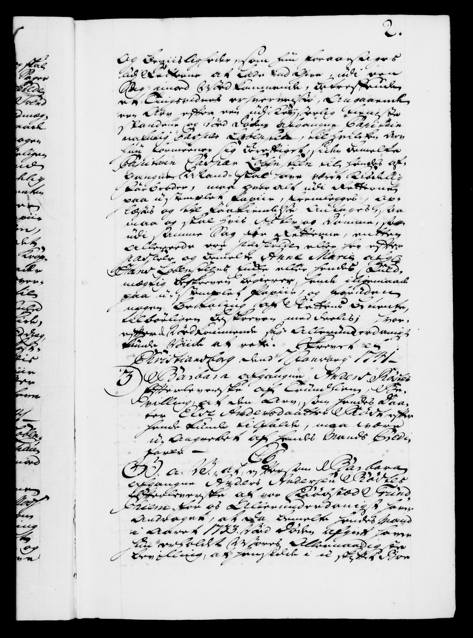 Danske Kanselli 1572-1799, AV/RA-EA-3023/F/Fc/Fca/Fcaa/L0032: Norske registre, 1741-1742, p. 2a