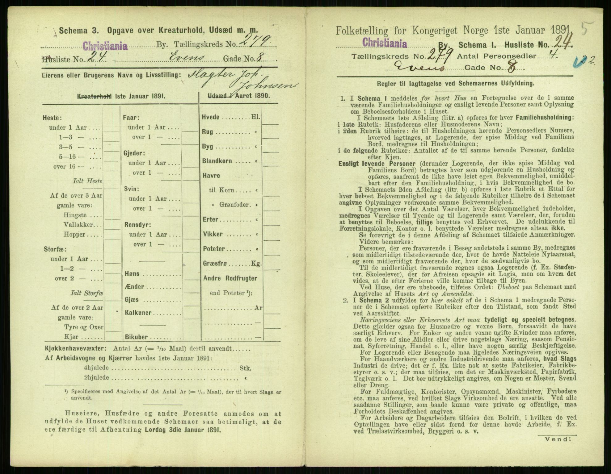 RA, 1891 census for 0301 Kristiania, 1891, p. 169371