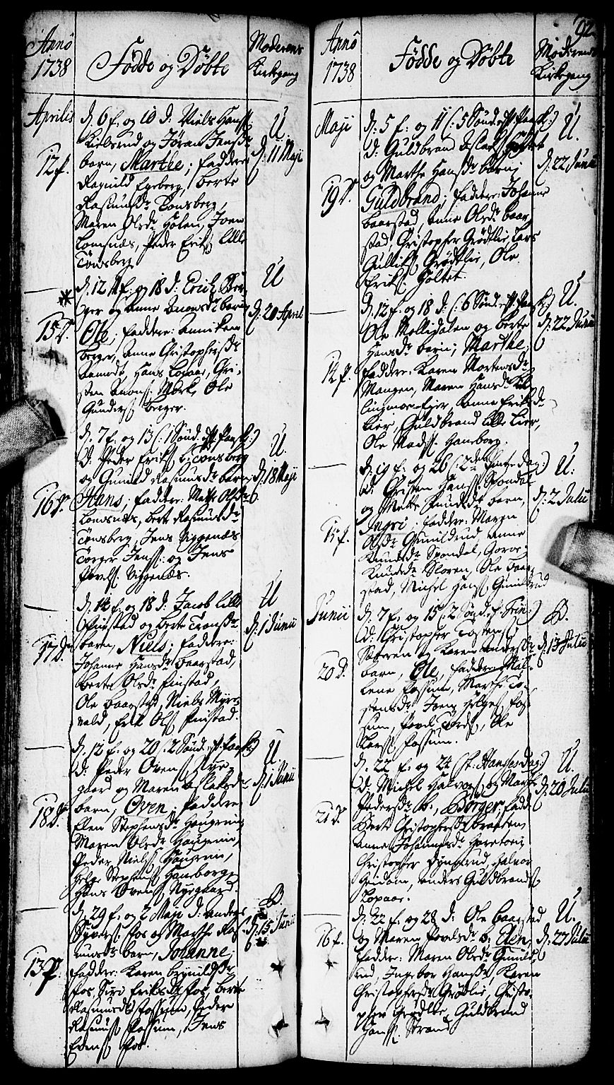 Aurskog prestekontor Kirkebøker, AV/SAO-A-10304a/F/Fa/L0002: Parish register (official) no. I 2, 1735-1766, p. 92