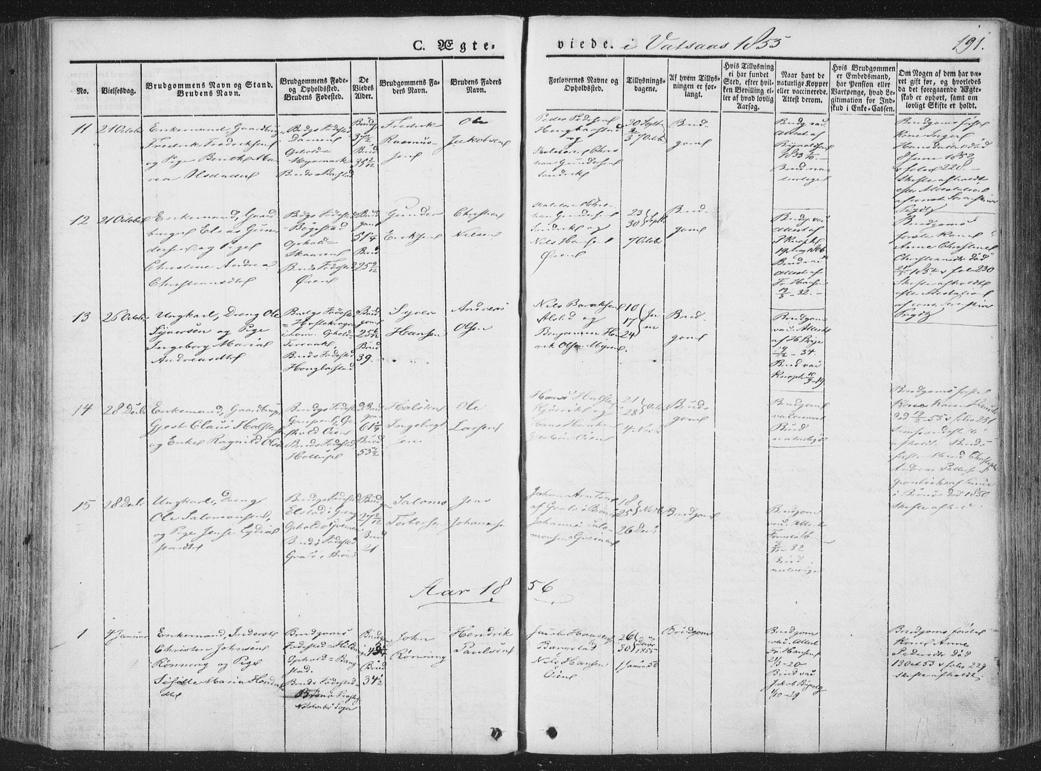 Ministerialprotokoller, klokkerbøker og fødselsregistre - Nordland, AV/SAT-A-1459/810/L0144: Parish register (official) no. 810A07 /1, 1841-1862, p. 191