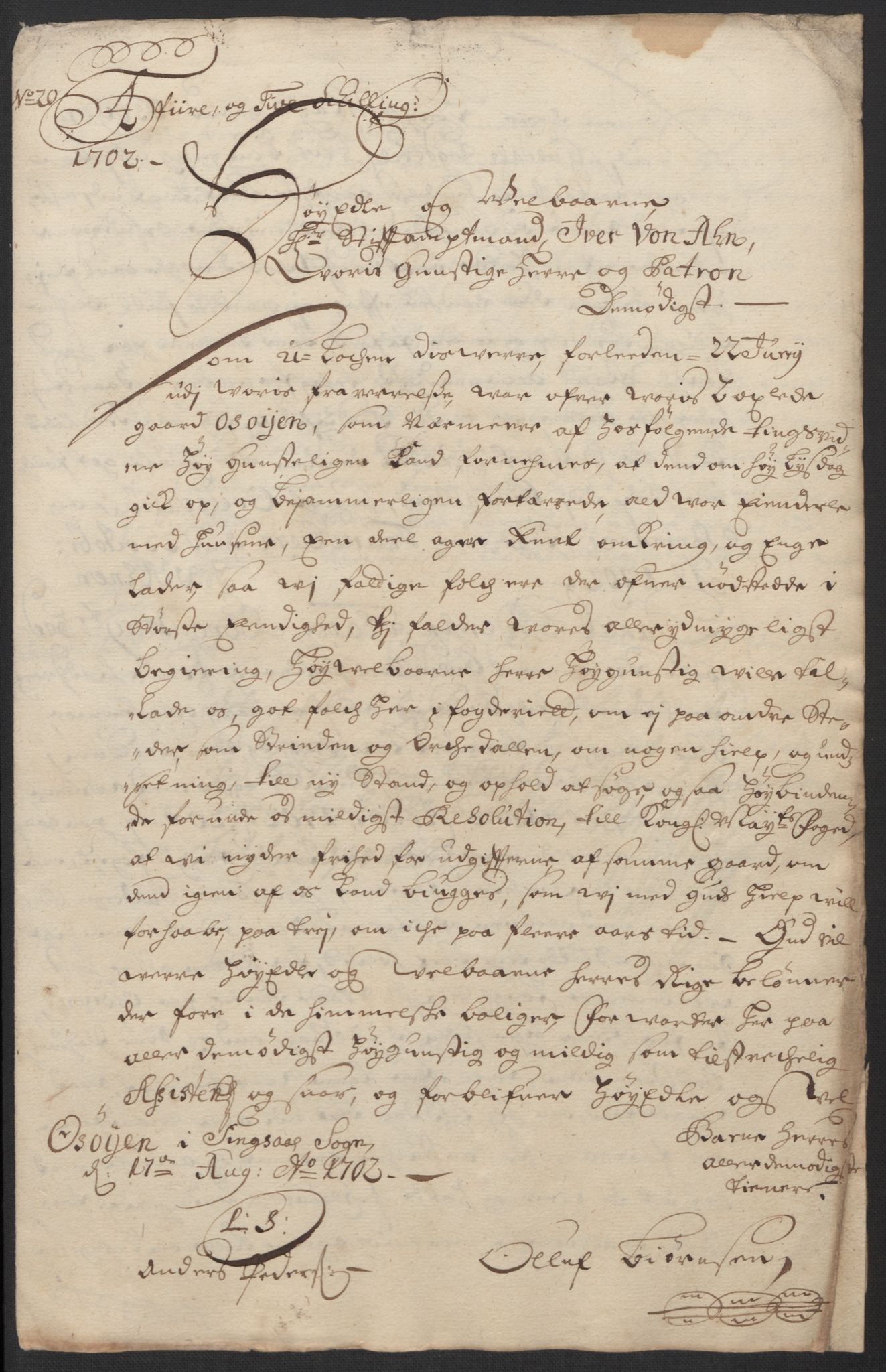 Rentekammeret inntil 1814, Reviderte regnskaper, Fogderegnskap, RA/EA-4092/R60/L3954: Fogderegnskap Orkdal og Gauldal, 1704, p. 435