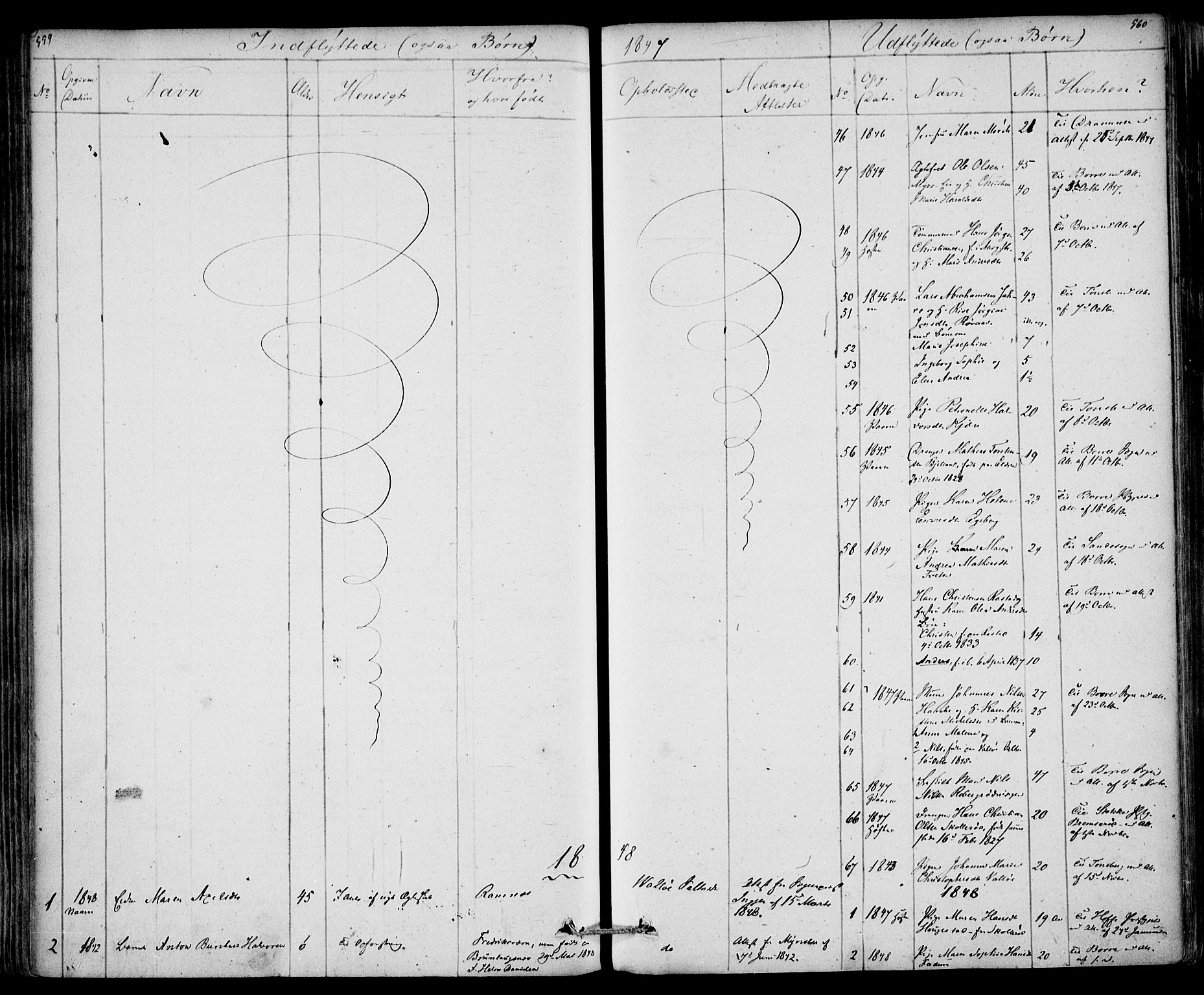 Sem kirkebøker, AV/SAKO-A-5/F/Fa/L0006: Parish register (official) no. I 6, 1843-1855, p. 559-560