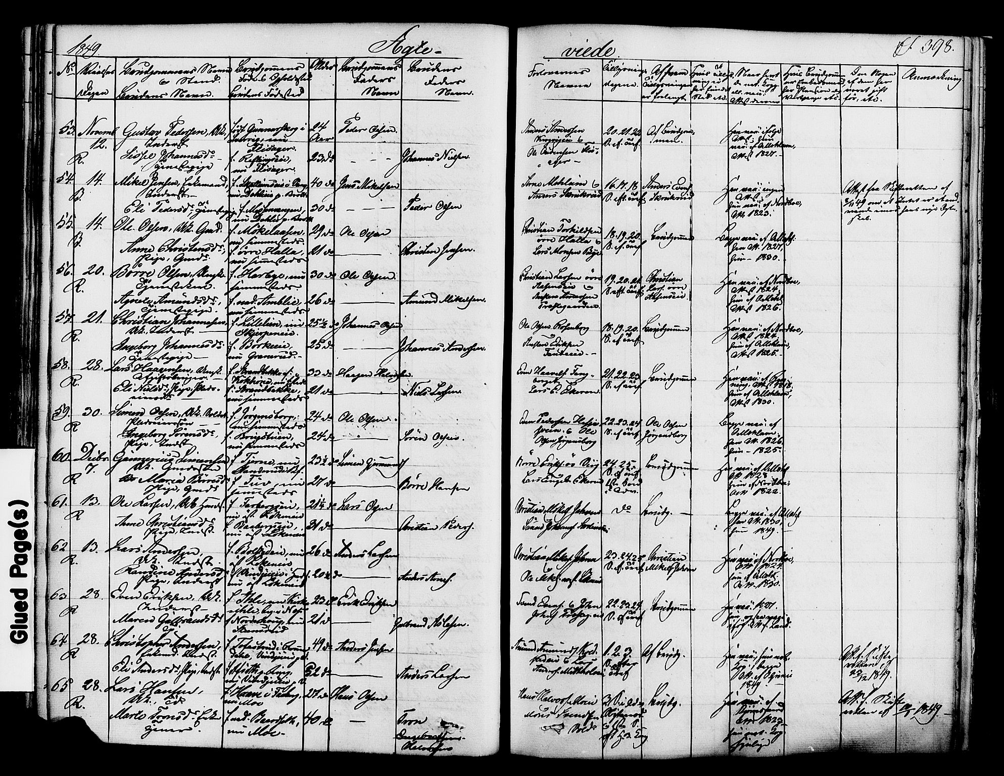 Ringsaker prestekontor, SAH/PREST-014/K/Ka/L0008: Parish register (official) no. 8, 1837-1850, p. 398