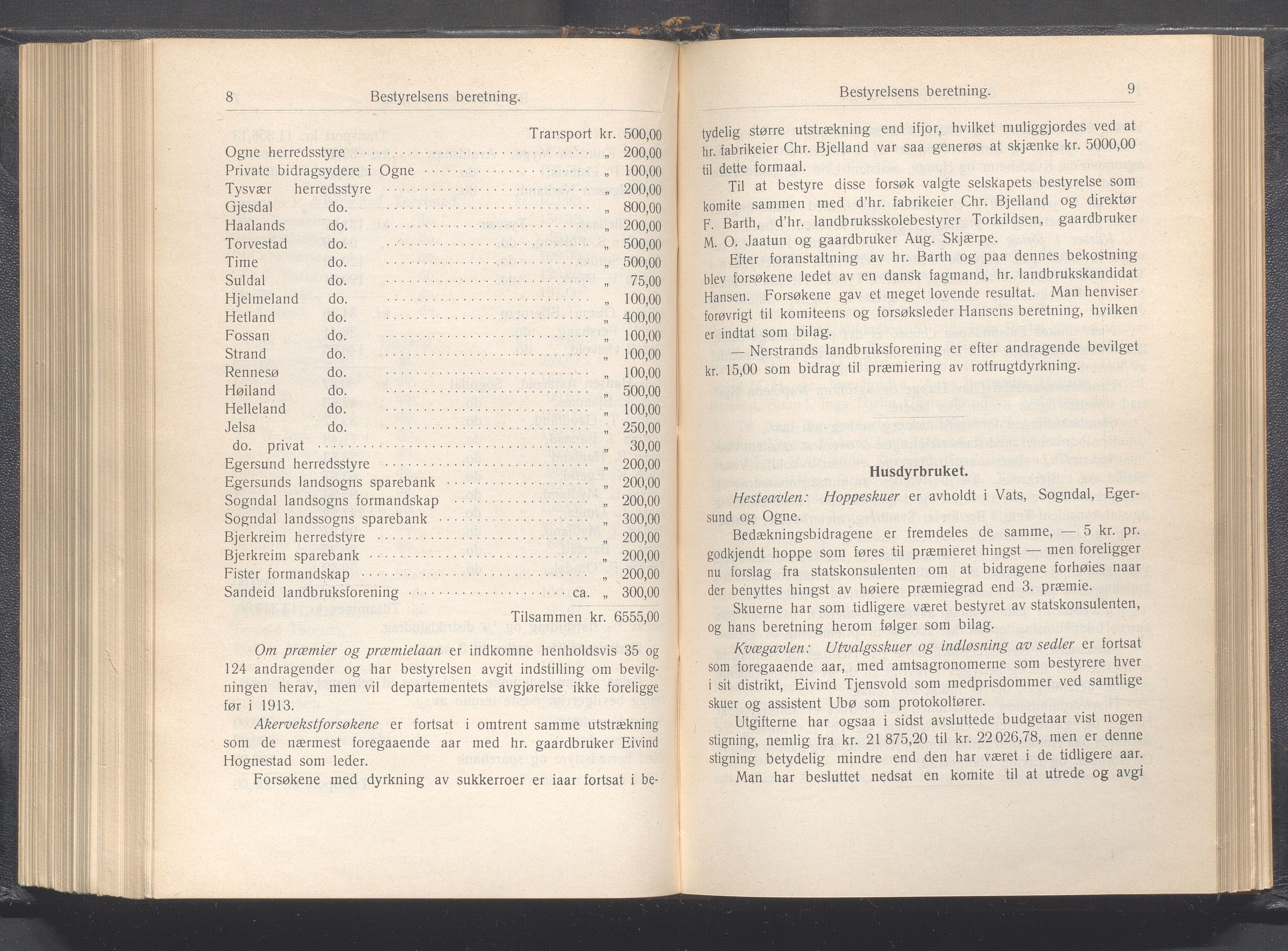 Rogaland fylkeskommune - Fylkesrådmannen , IKAR/A-900/A, 1913, p. 322