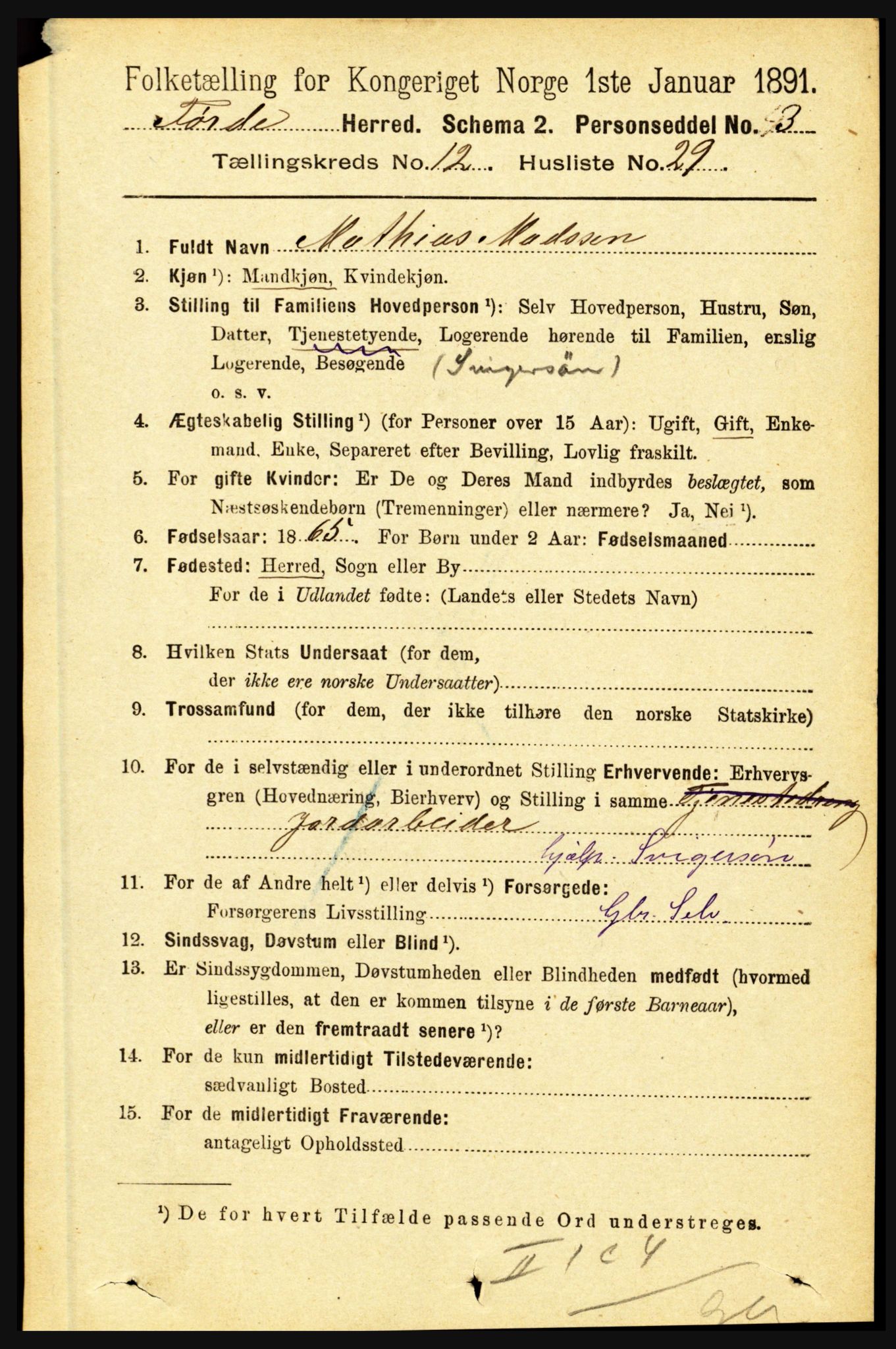 RA, 1891 census for 1432 Førde, 1891, p. 4473