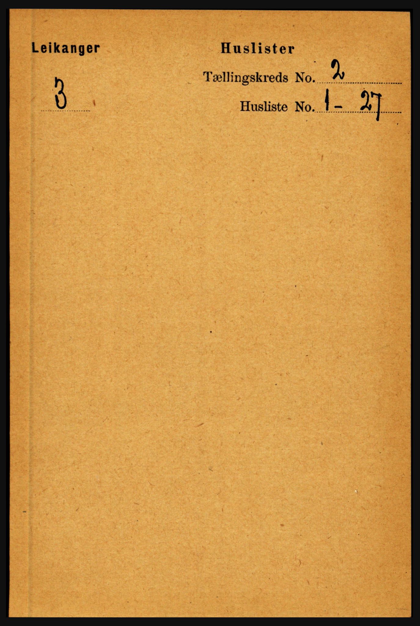 RA, 1891 census for 1419 Leikanger, 1891, p. 120