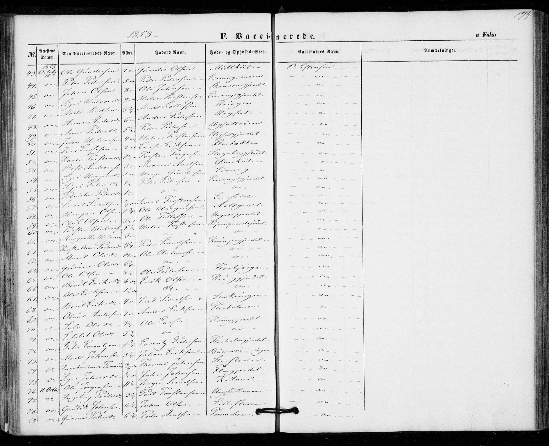 Ministerialprotokoller, klokkerbøker og fødselsregistre - Nord-Trøndelag, AV/SAT-A-1458/703/L0028: Parish register (official) no. 703A01, 1850-1862, p. 174