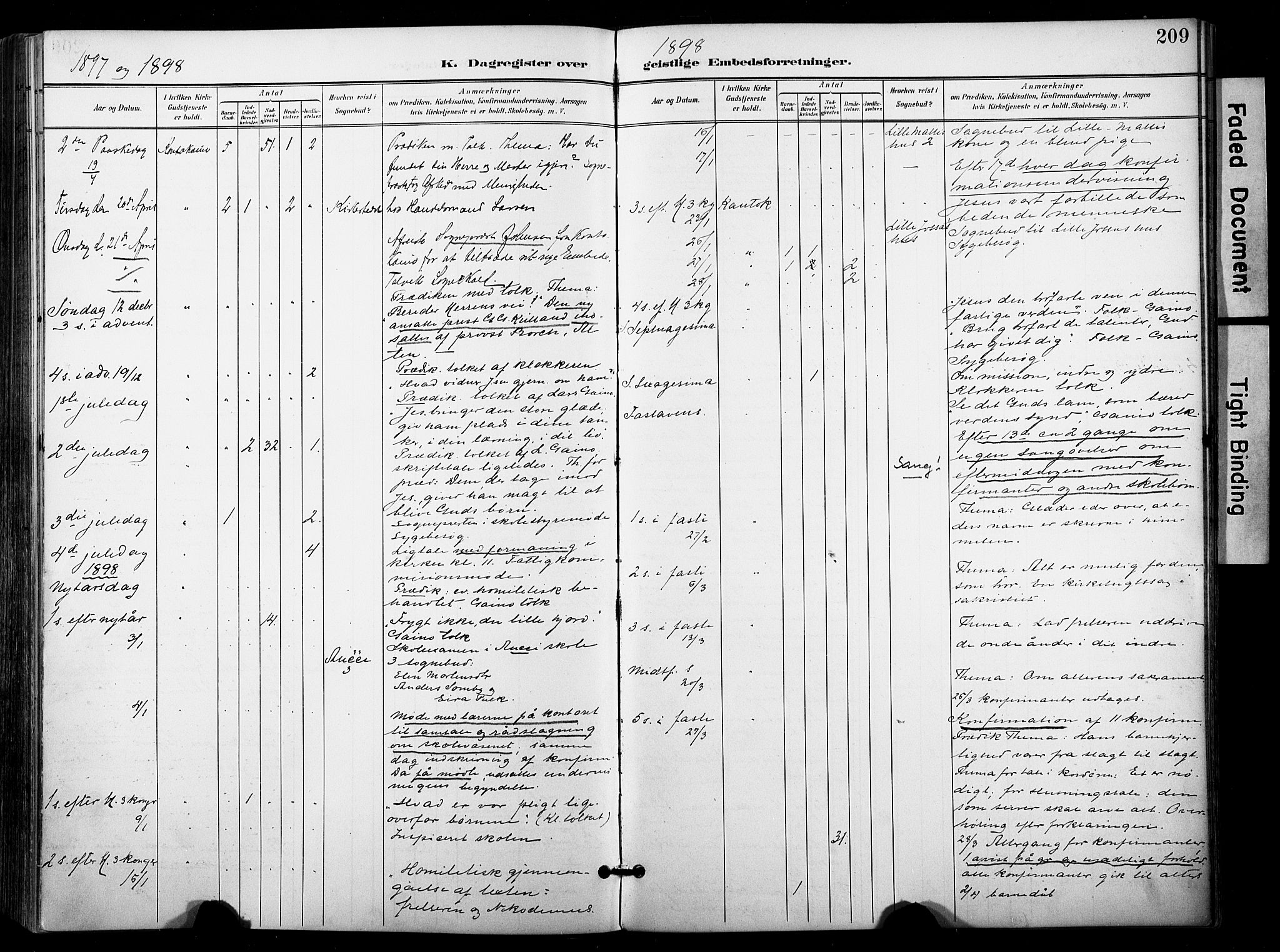 Kautokeino sokneprestembete, SATØ/S-1340/H/Ha/L0005.kirke: Parish register (official) no. 5, 1896-1916, p. 209