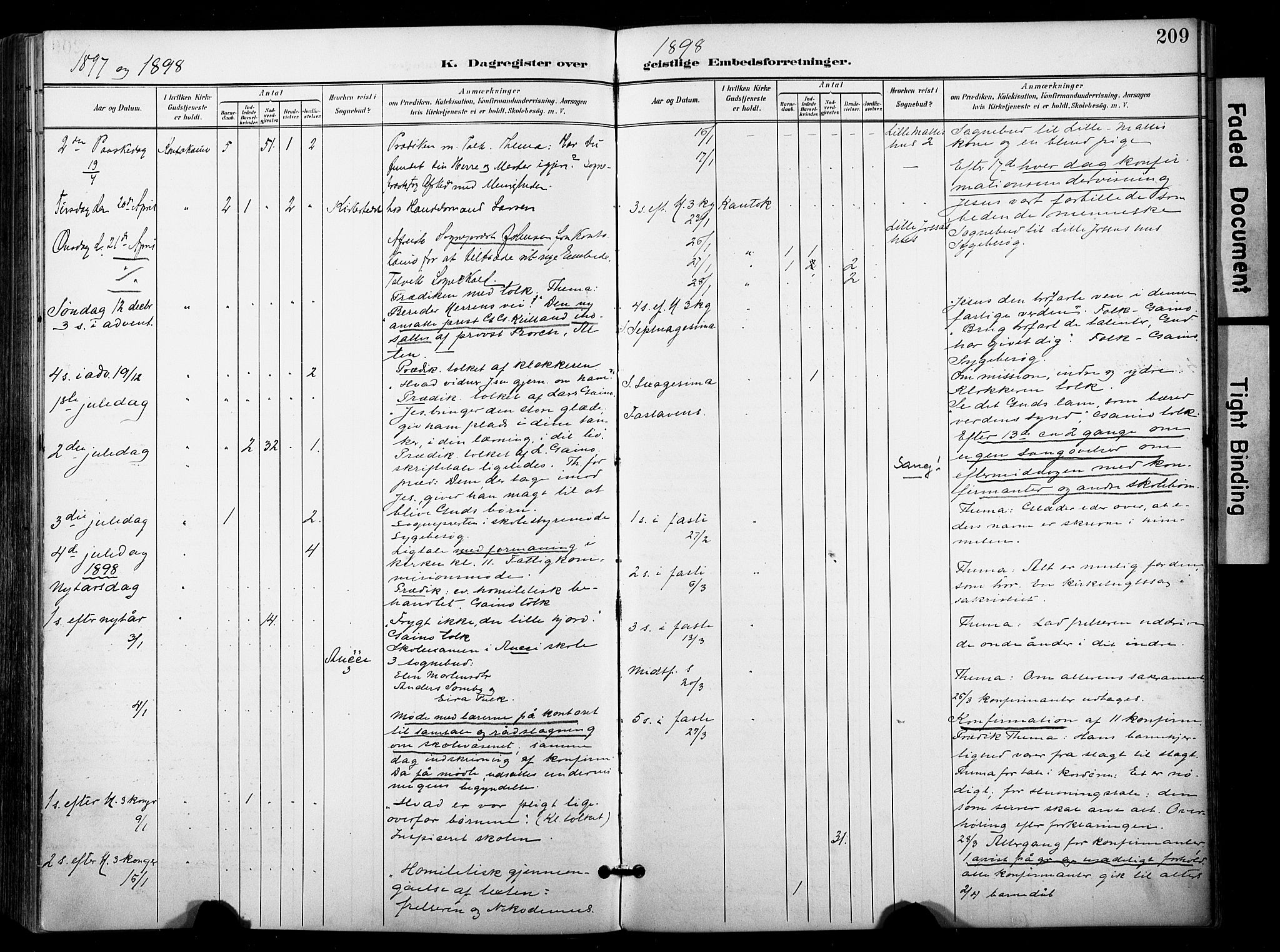 Kautokeino sokneprestembete, AV/SATØ-S-1340/H/Ha/L0005.kirke: Parish register (official) no. 5, 1896-1916, p. 209