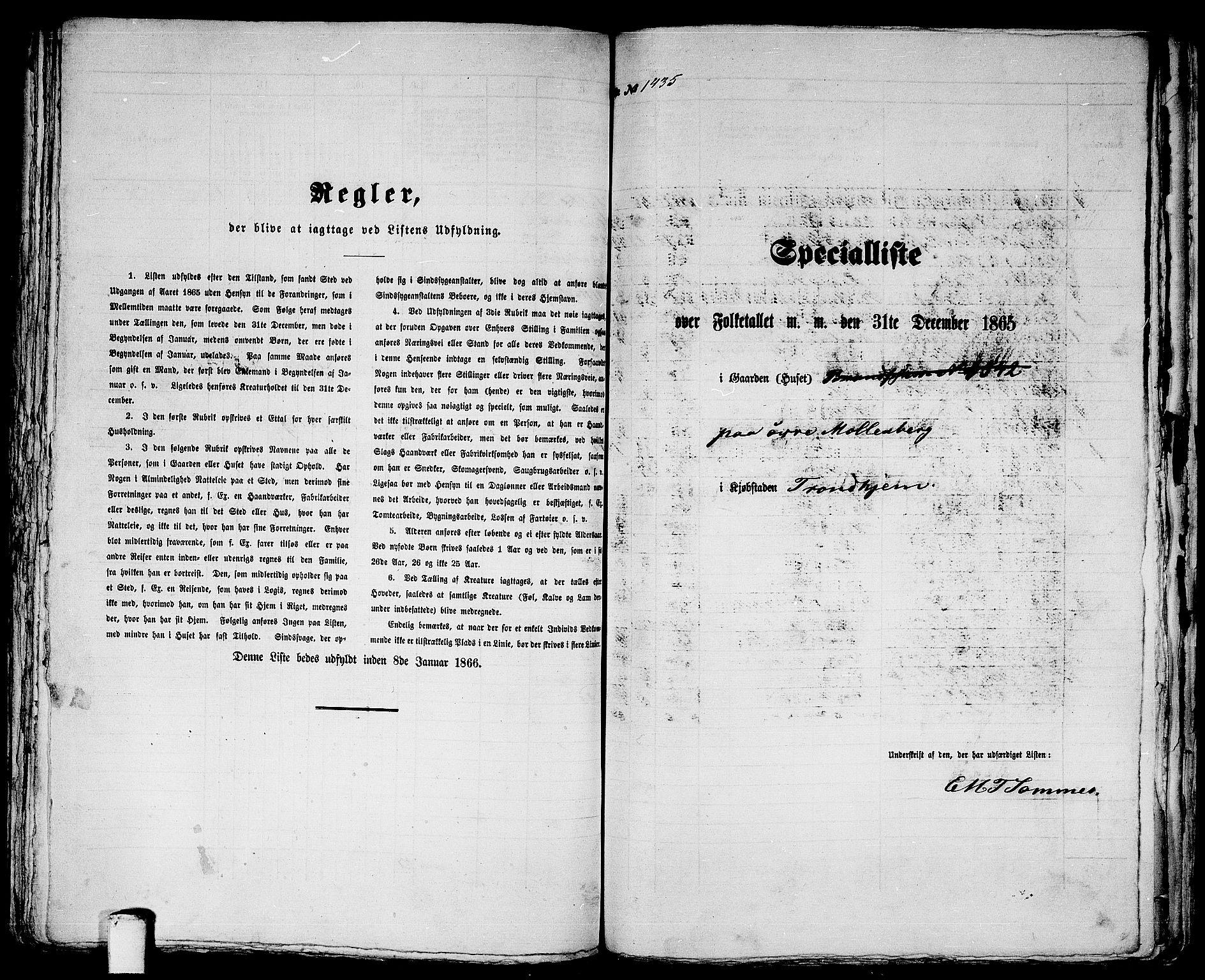 RA, 1865 census for Trondheim, 1865, p. 2969