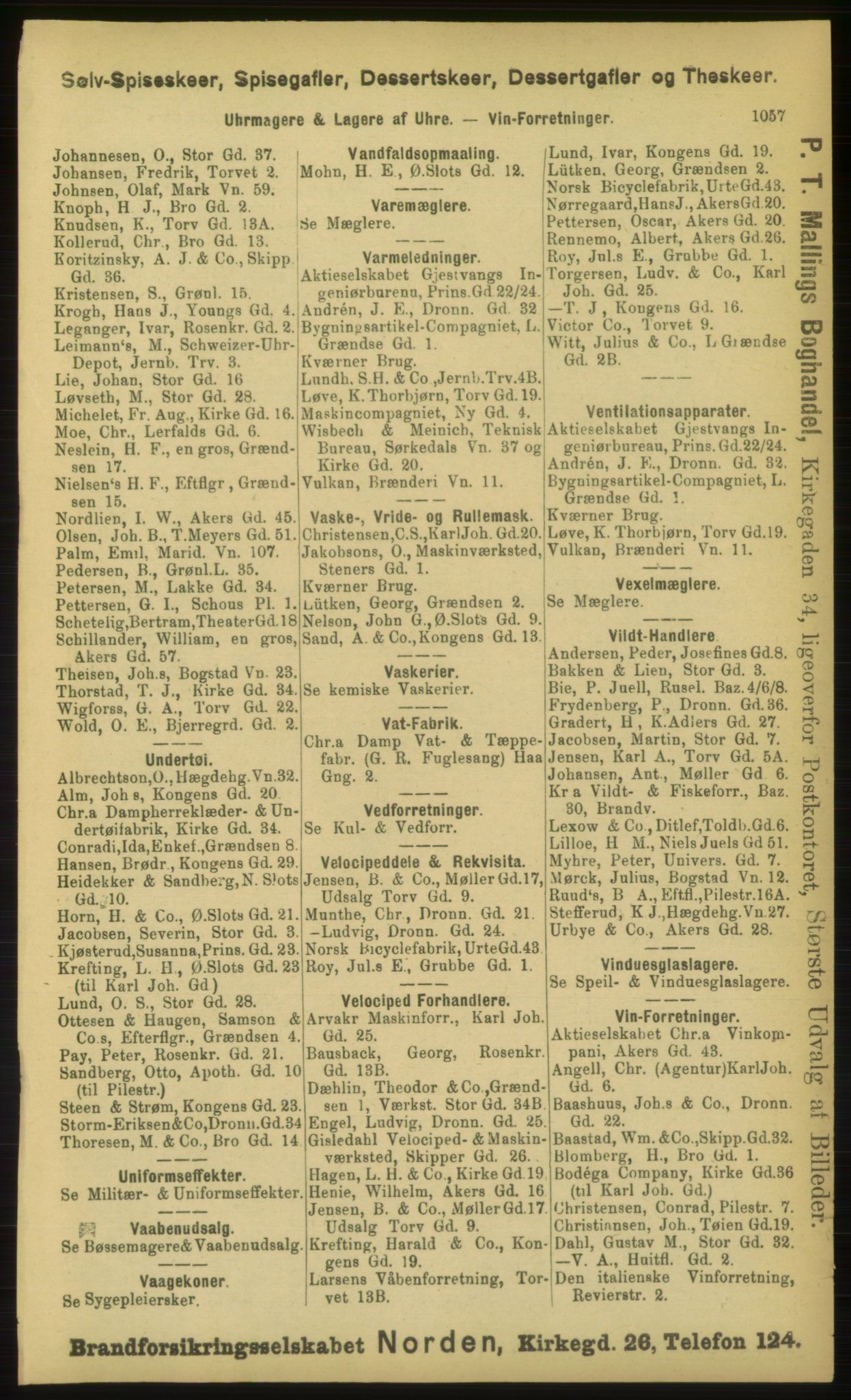 Kristiania/Oslo adressebok, PUBL/-, 1898, p. 1057