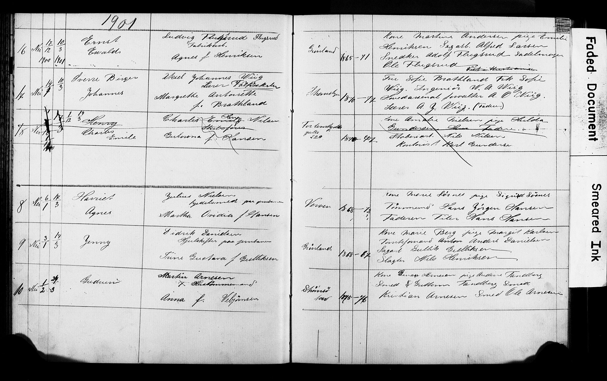 Strømsø kirkebøker, AV/SAKO-A-246/Y/Ya/L0005: Parish register draft no. I 5, 1897-1903