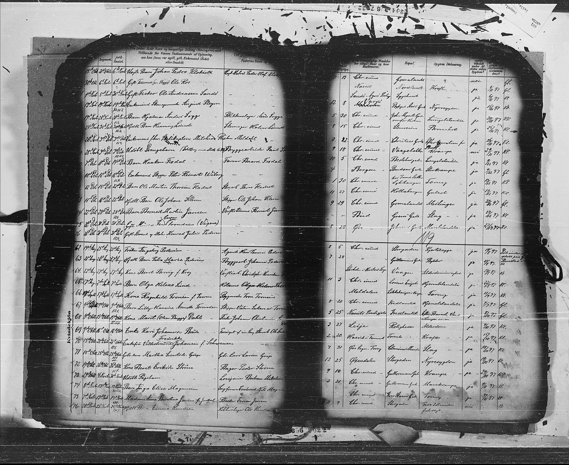 Ministerialprotokoller, klokkerbøker og fødselsregistre - Møre og Romsdal, AV/SAT-A-1454/572/L0853: Parish register (official) no. 572A16, 1880-1901, p. 119