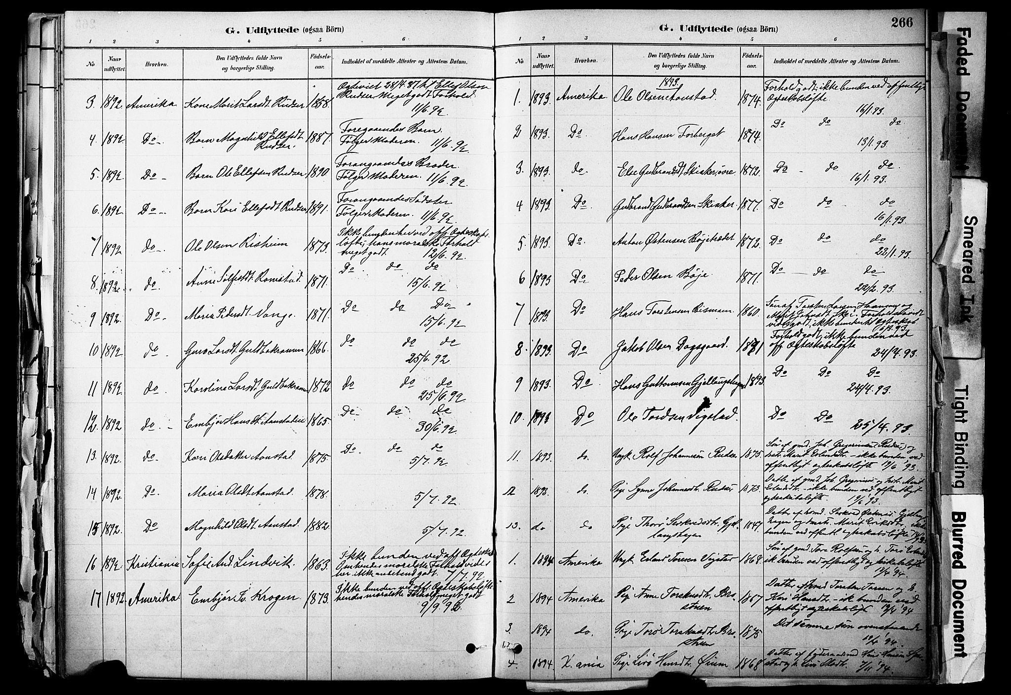 Skjåk prestekontor, SAH/PREST-072/H/Ha/Haa/L0003: Parish register (official) no. 3, 1880-1907, p. 266