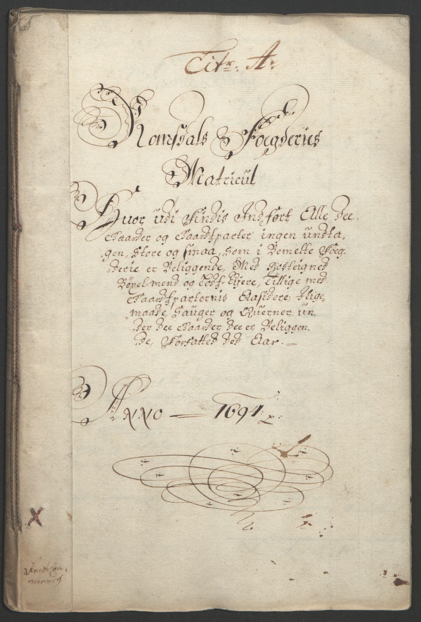 Rentekammeret inntil 1814, Reviderte regnskaper, Fogderegnskap, RA/EA-4092/R55/L3651: Fogderegnskap Romsdal, 1693-1694, p. 171