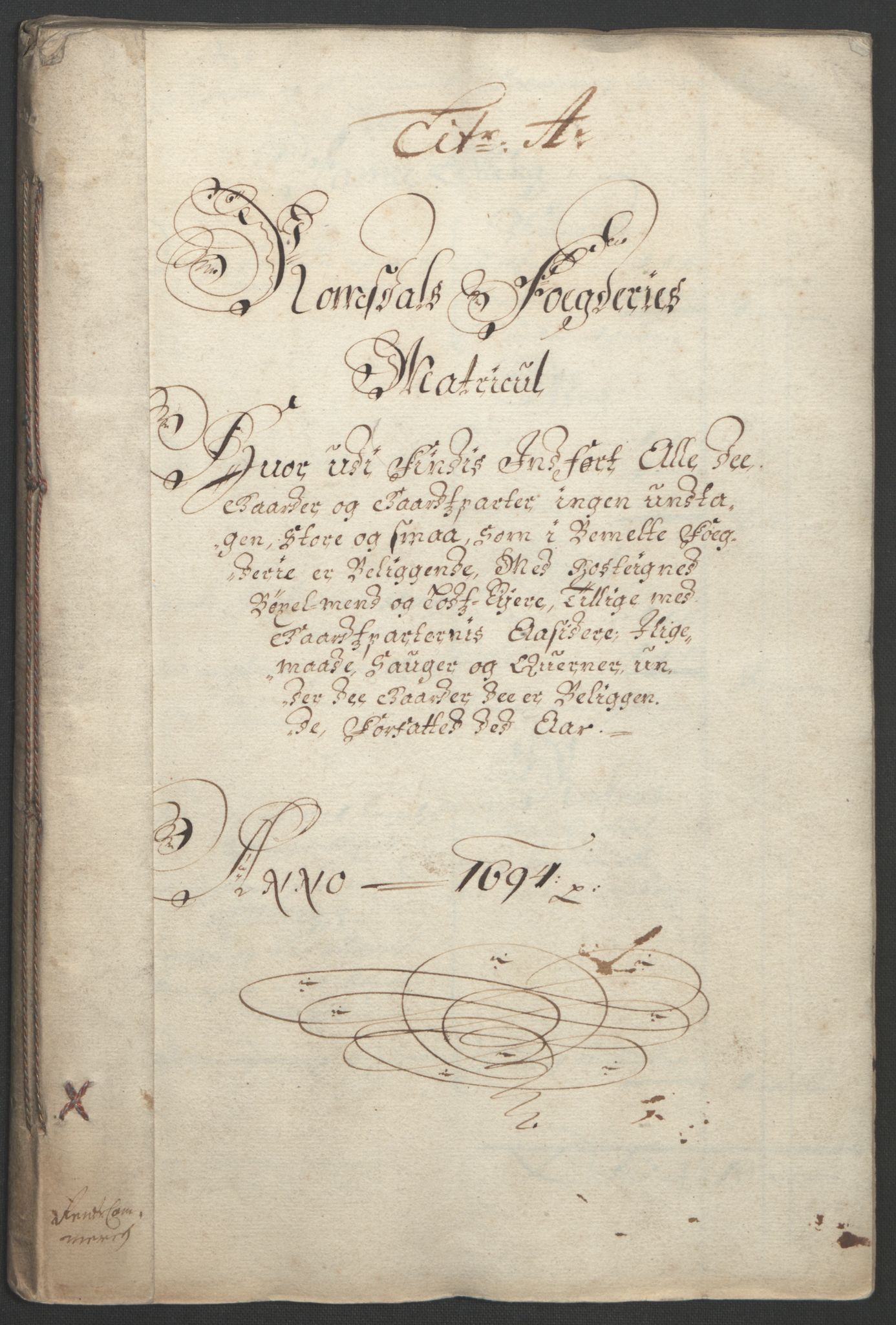 Rentekammeret inntil 1814, Reviderte regnskaper, Fogderegnskap, AV/RA-EA-4092/R55/L3651: Fogderegnskap Romsdal, 1693-1694, p. 171
