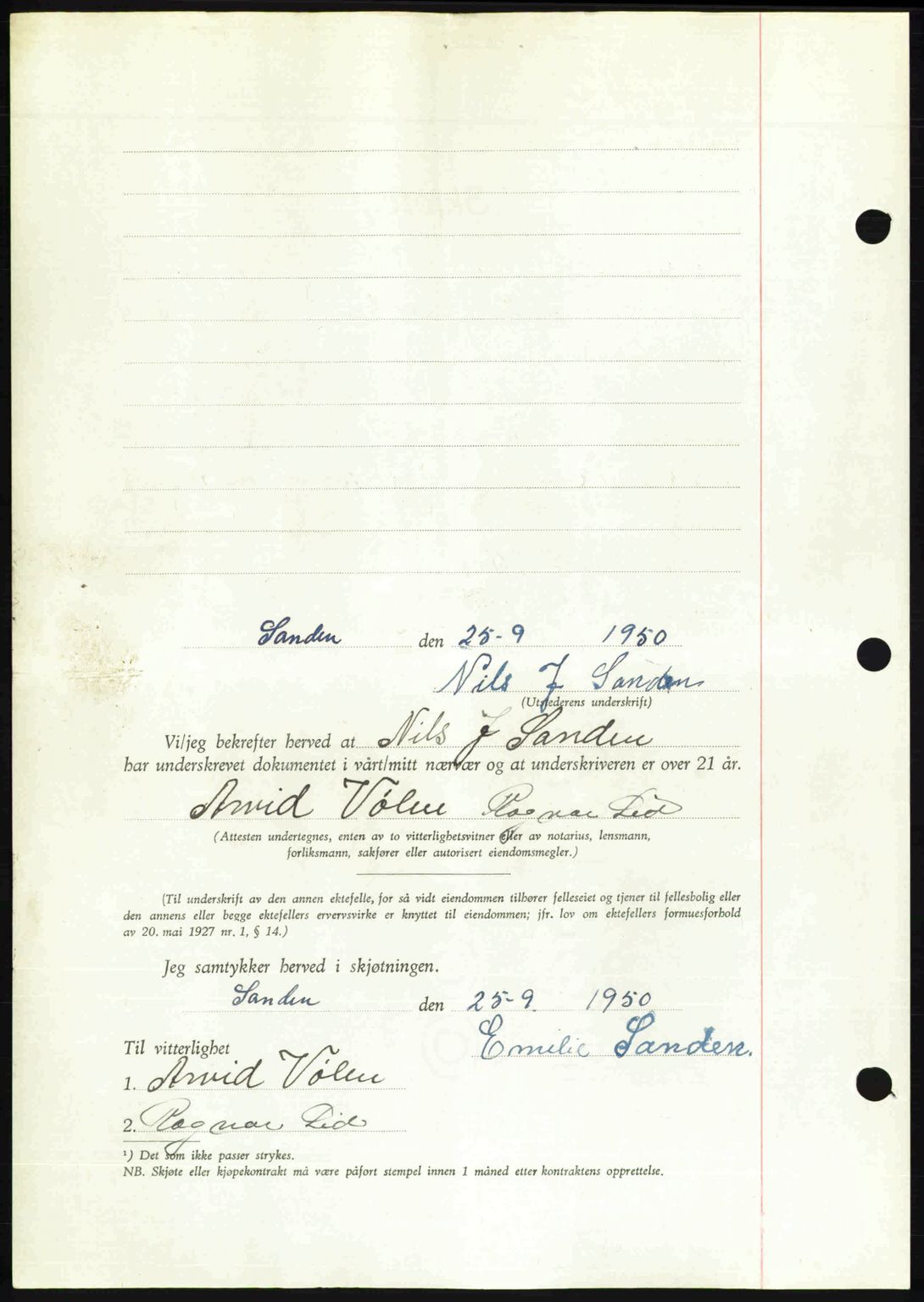 Romsdal sorenskriveri, AV/SAT-A-4149/1/2/2C: Mortgage book no. A34, 1950-1950, Diary no: : 3102/1950