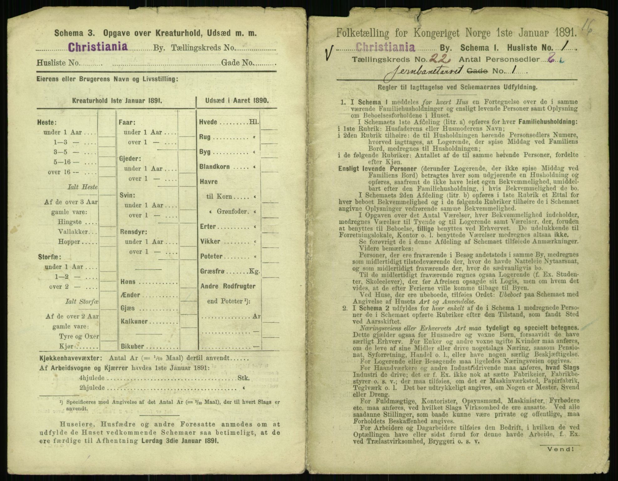 RA, 1891 census for 0301 Kristiania, 1891, p. 10840