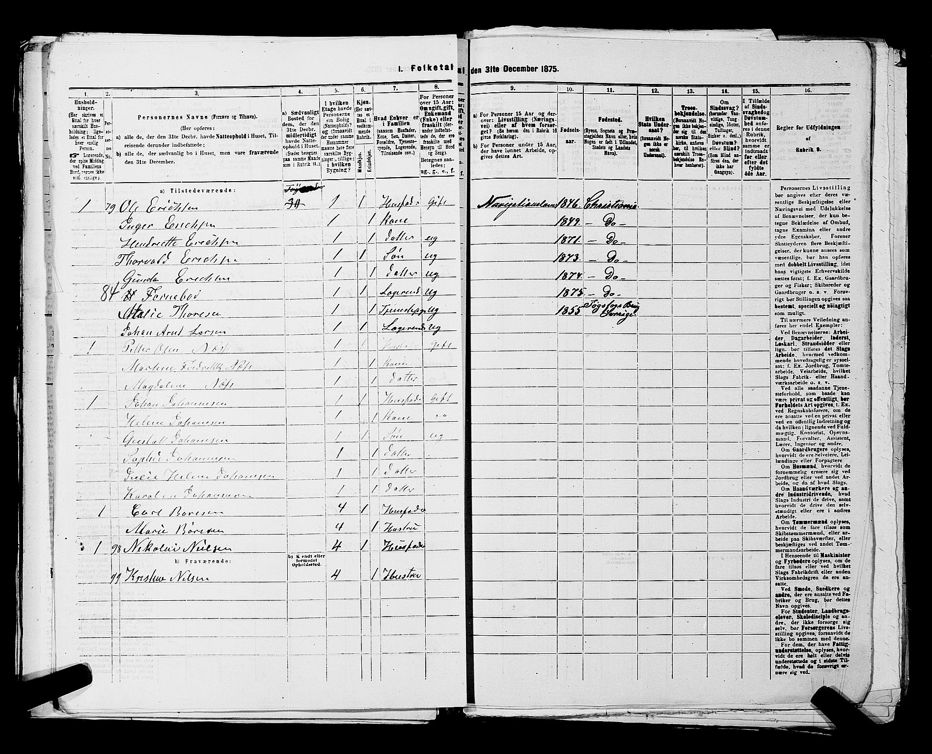 RA, 1875 census for 0301 Kristiania, 1875, p. 8131