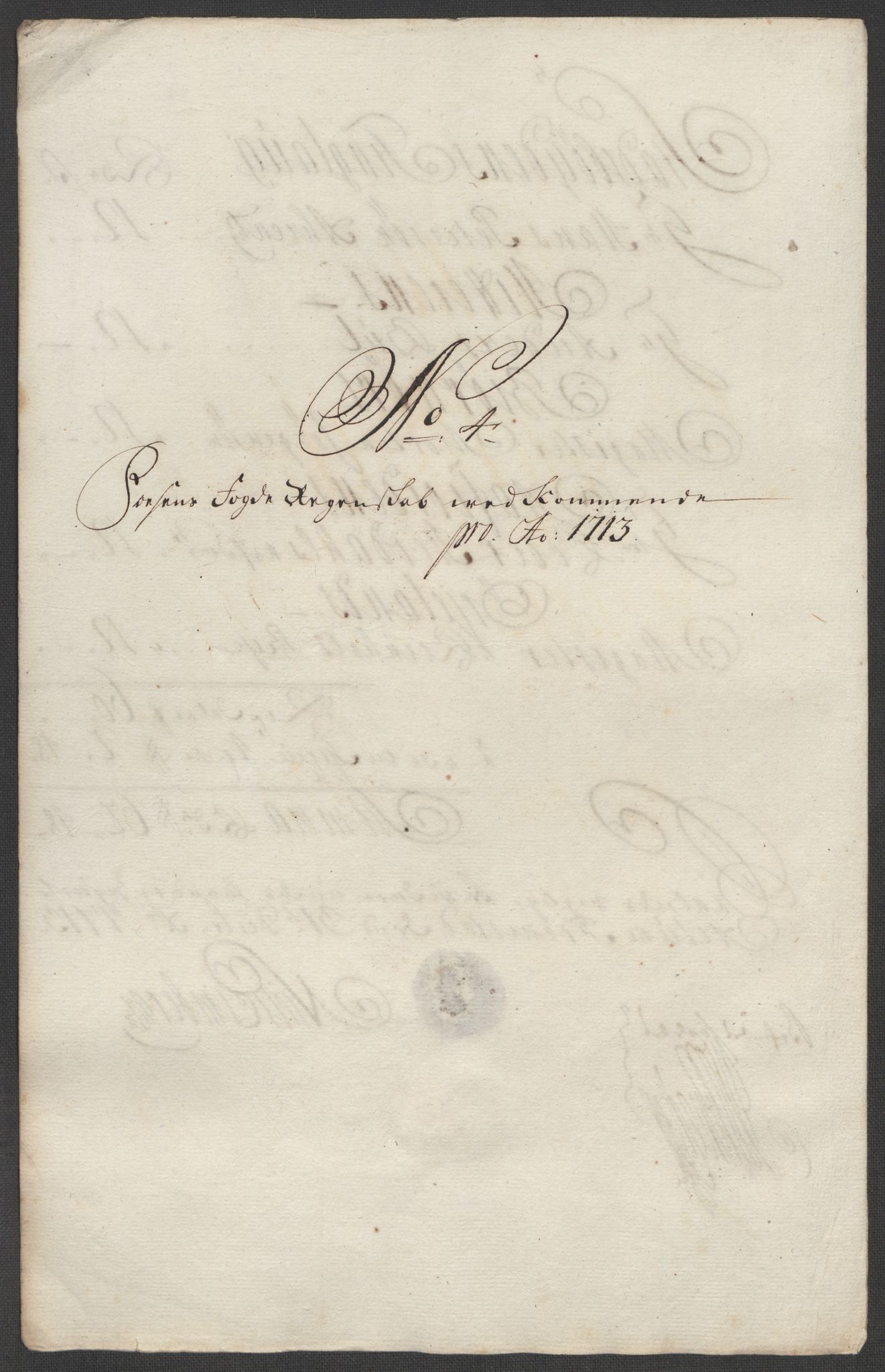 Rentekammeret inntil 1814, Reviderte regnskaper, Fogderegnskap, AV/RA-EA-4092/R57/L3861: Fogderegnskap Fosen, 1712-1713, p. 345