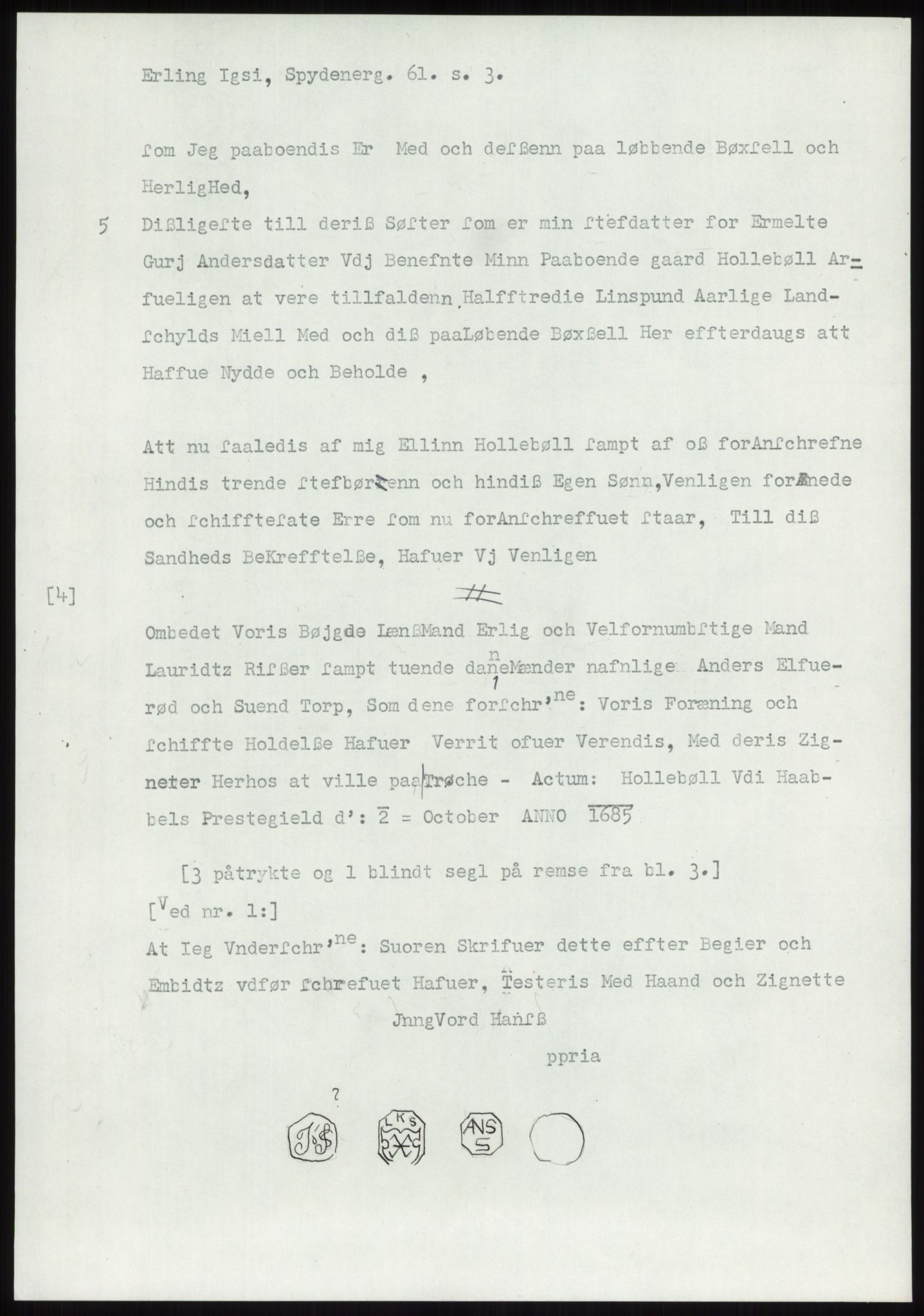 Samlinger til kildeutgivelse, Diplomavskriftsamlingen, RA/EA-4053/H/Ha, p. 457