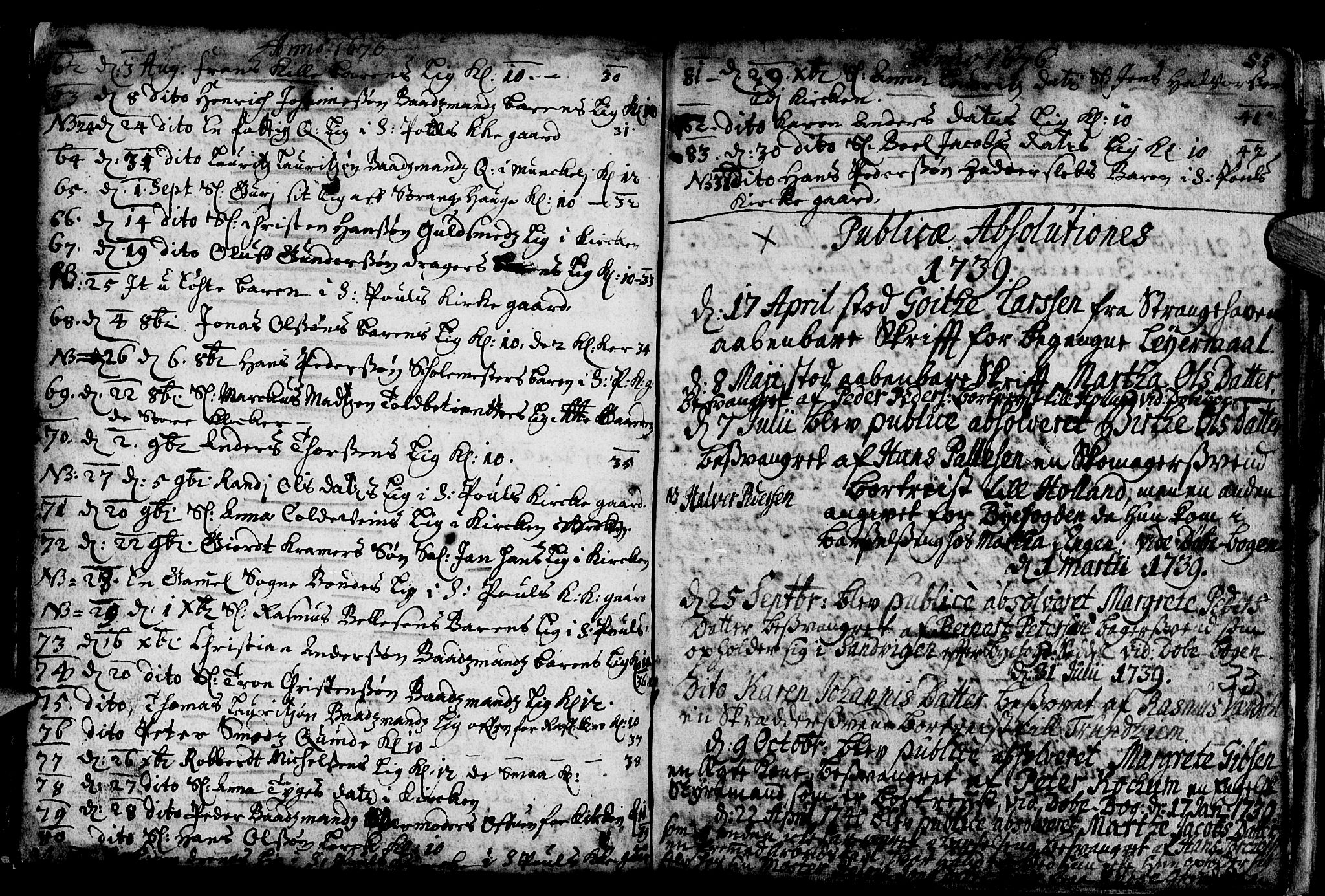 Nykirken Sokneprestembete, SAB/A-77101/H/Haa/L0001: Parish register (official) no. A 1, 1668-1820, p. 33