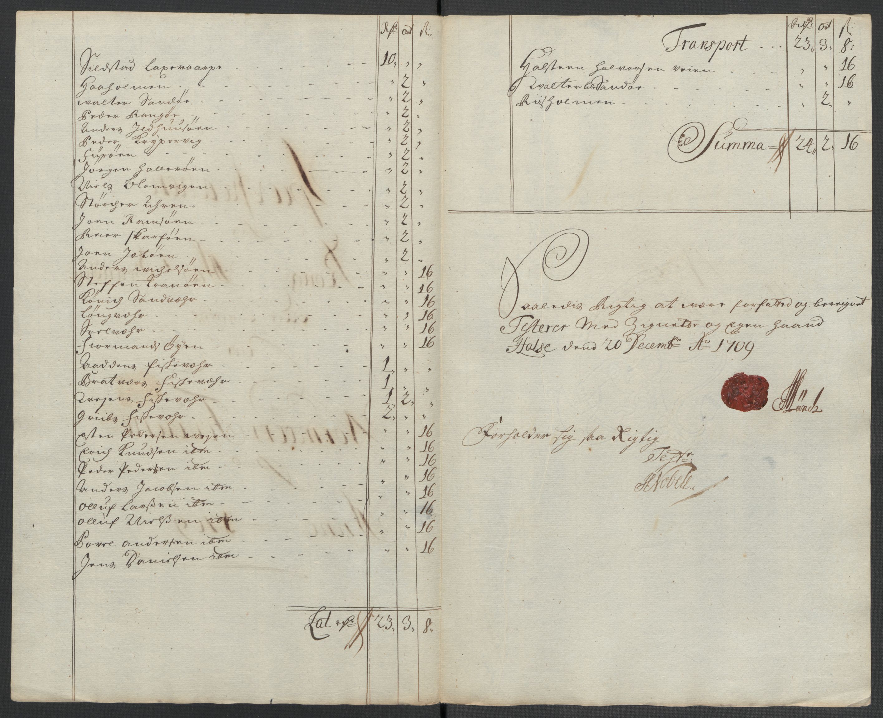 Rentekammeret inntil 1814, Reviderte regnskaper, Fogderegnskap, RA/EA-4092/R56/L3744: Fogderegnskap Nordmøre, 1709-1710, p. 113