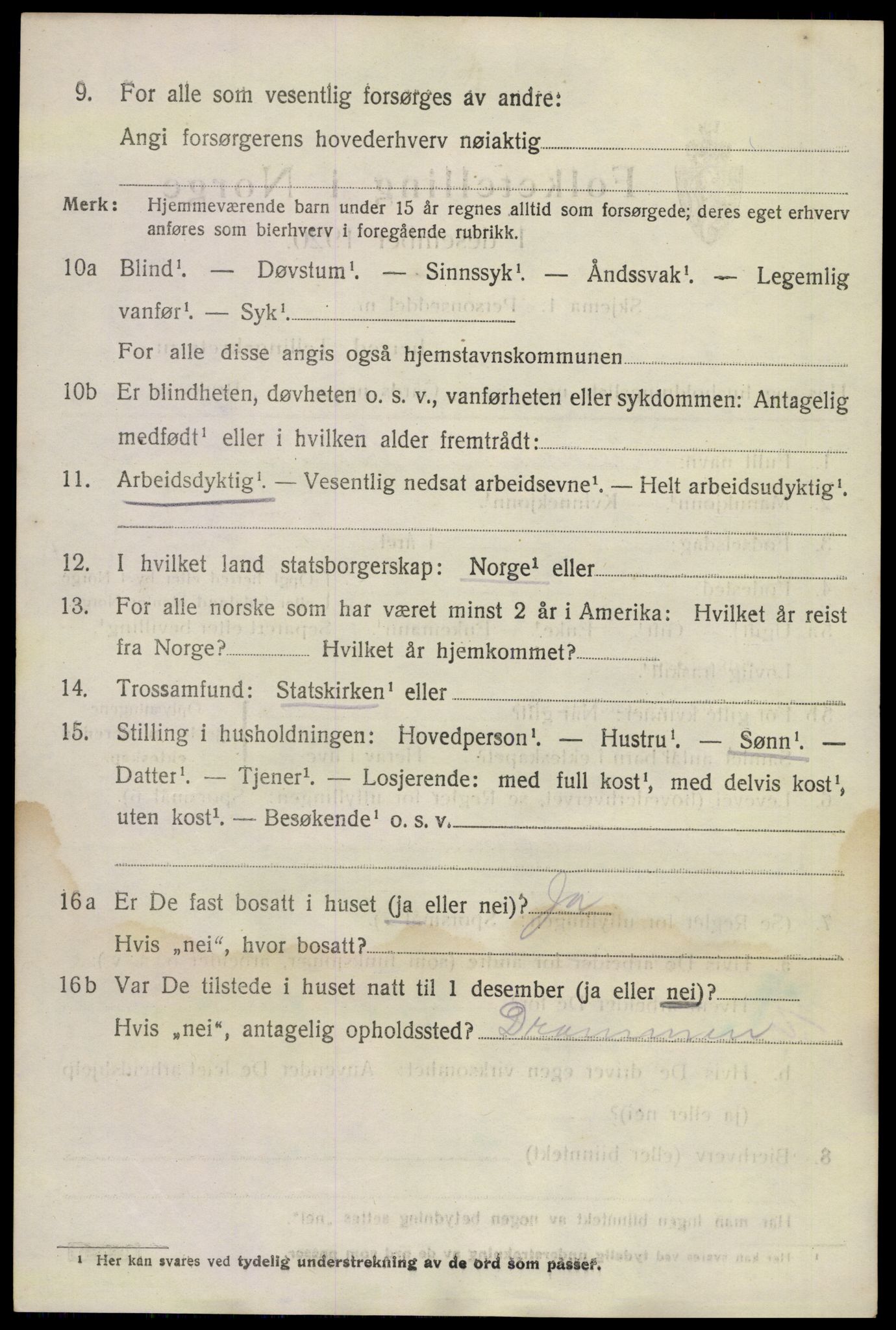 SAKO, 1920 census for Sande, 1920, p. 1977