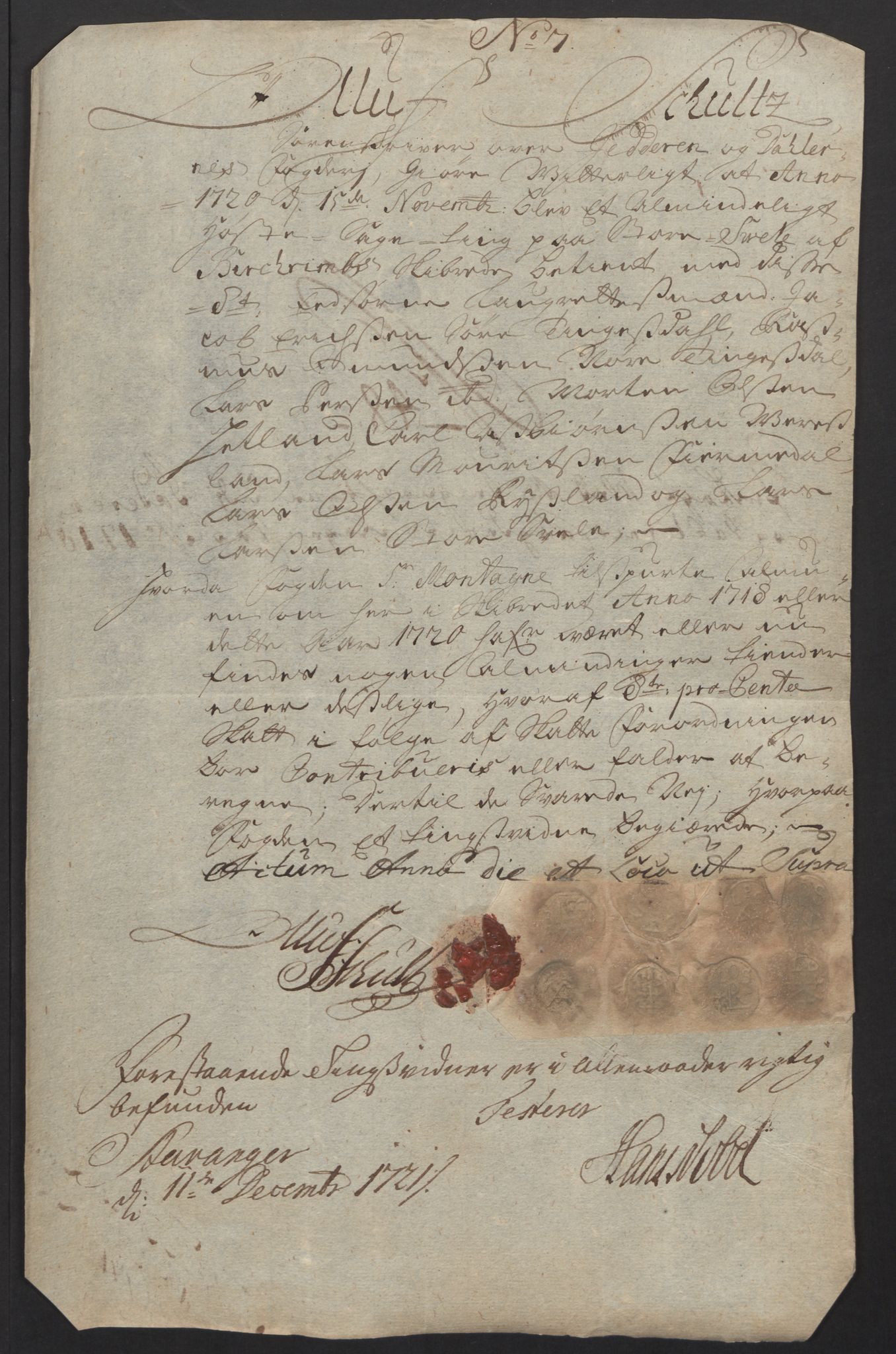 Rentekammeret inntil 1814, Reviderte regnskaper, Fogderegnskap, AV/RA-EA-4092/R46/L2744: Fogderegnskap Jæren og Dalane, 1718, p. 184