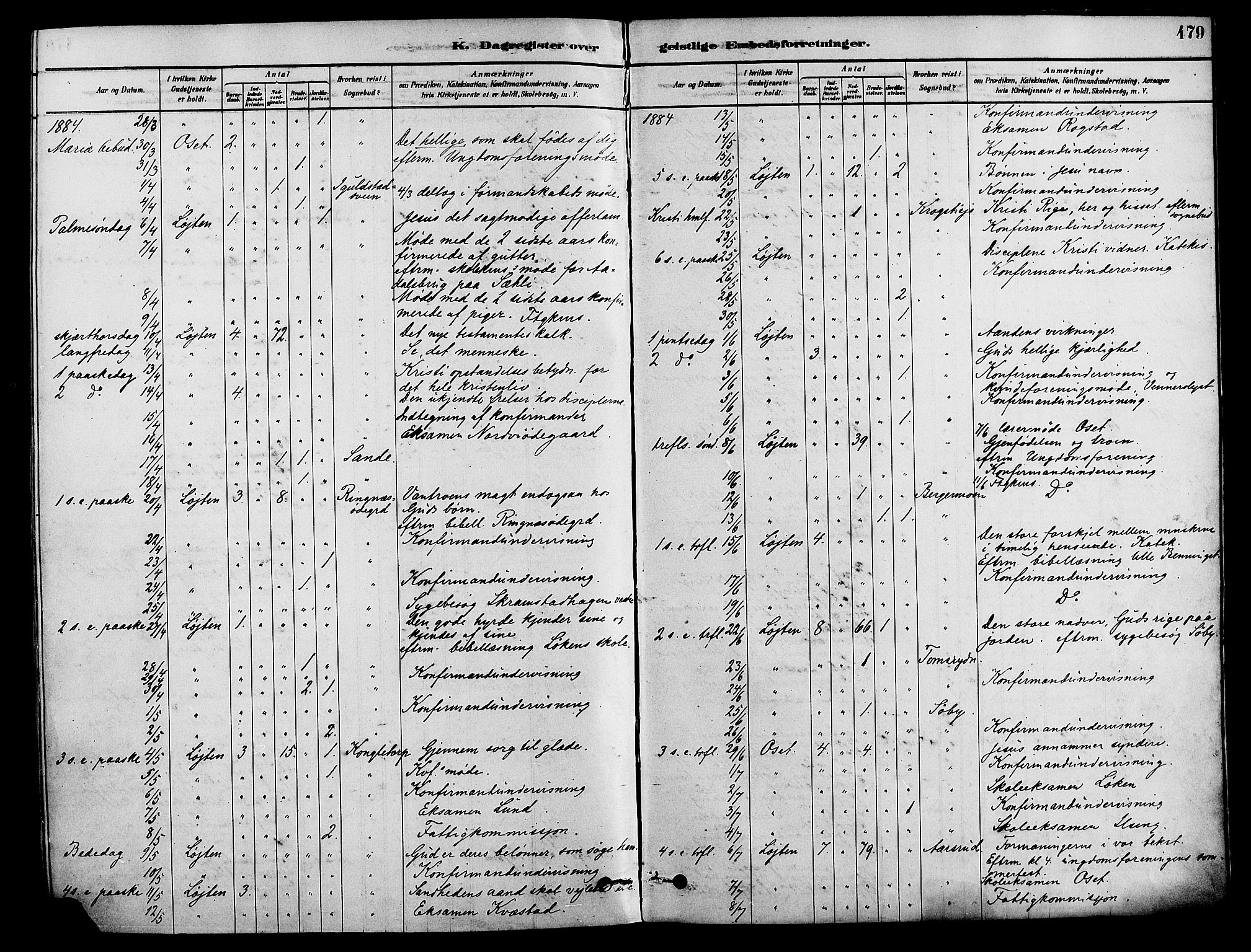 Løten prestekontor, AV/SAH-PREST-022/K/Ka/L0009: Parish register (official) no. 9, 1878-1891, p. 479