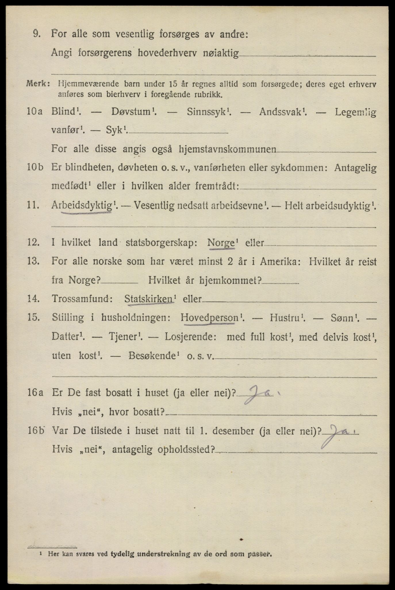 SAO, 1920 census for Glemmen, 1920, p. 15076