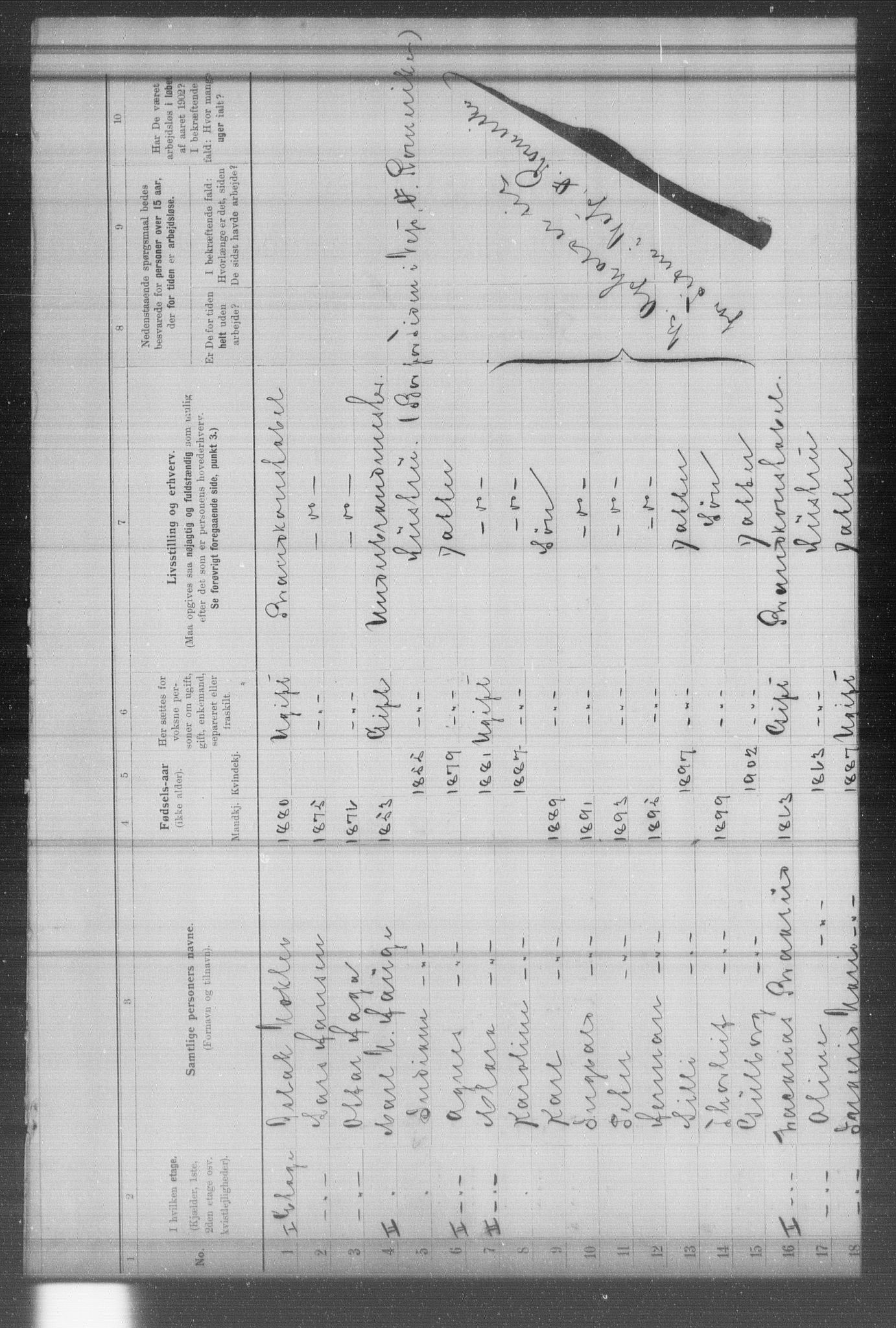 OBA, Municipal Census 1902 for Kristiania, 1902, p. 17814