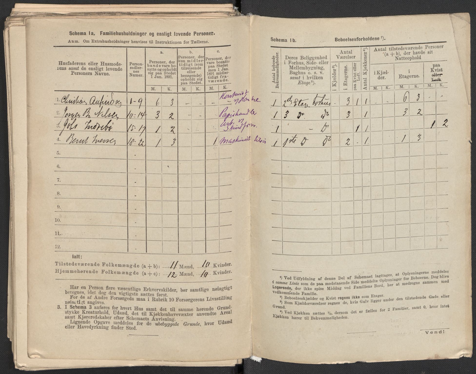 RA, 1891 Census for 1301 Bergen, 1891, p. 4421